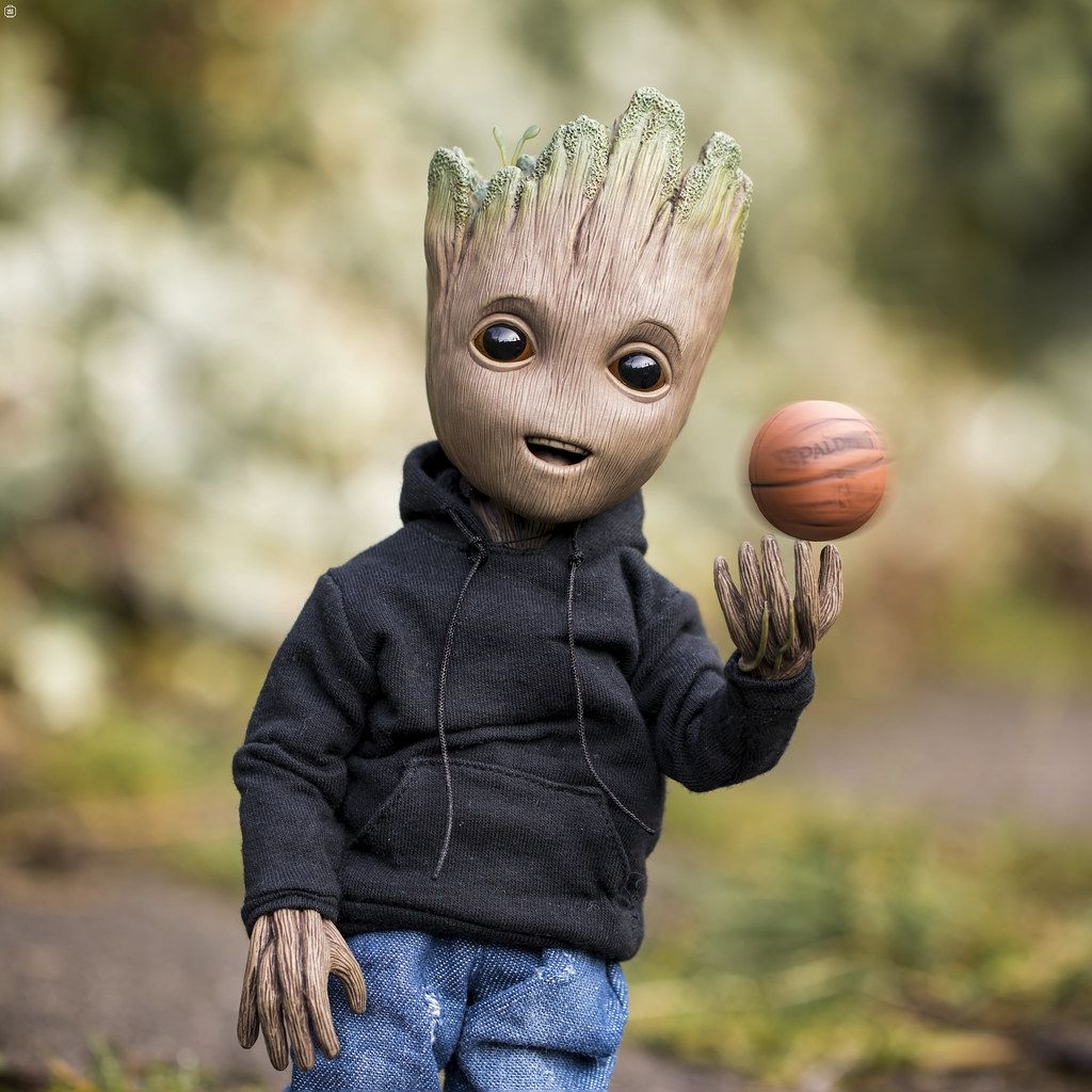 1030x1030 Baby Groot Basketball Wallpaper, Phone