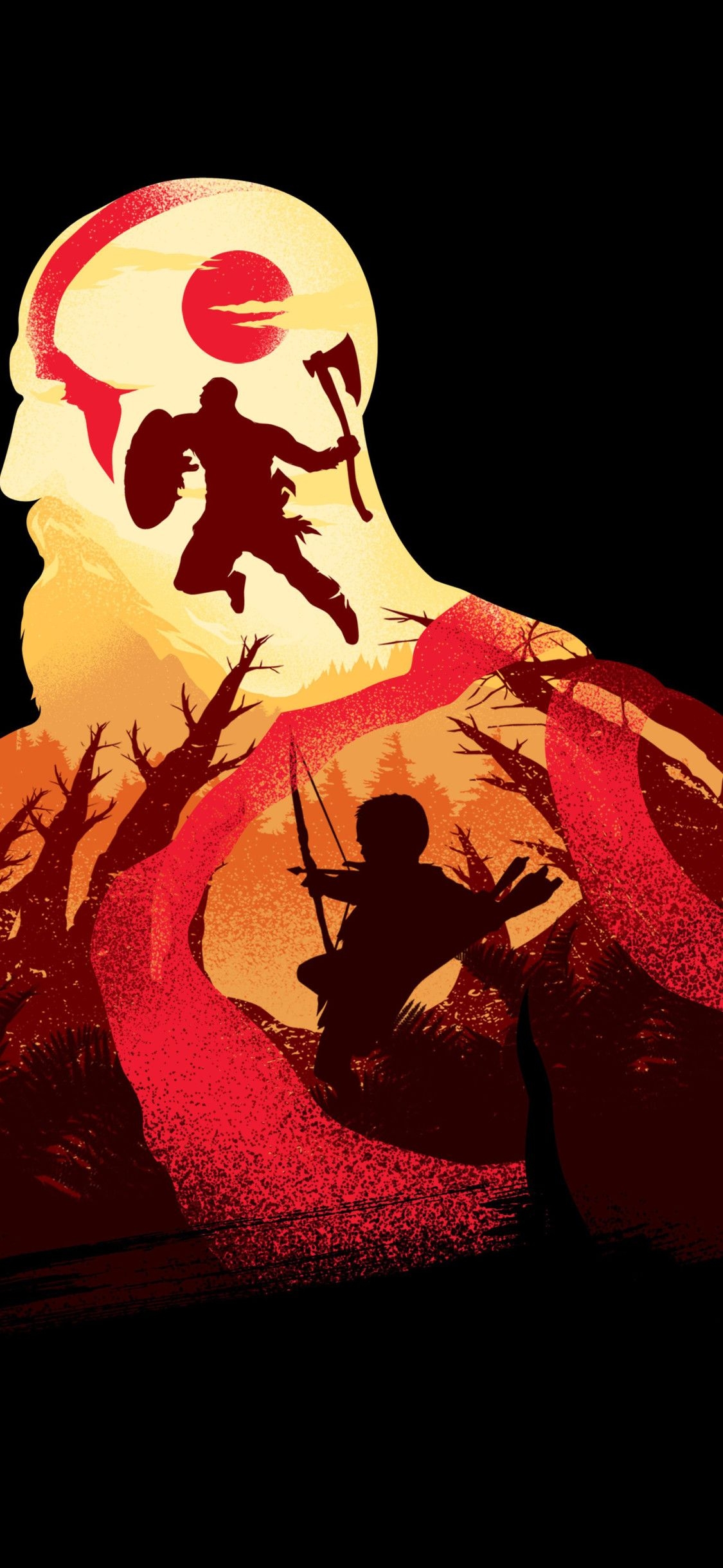 1130x2440 God Of War 4 Wallpaper 4k.teahub.io, Phone