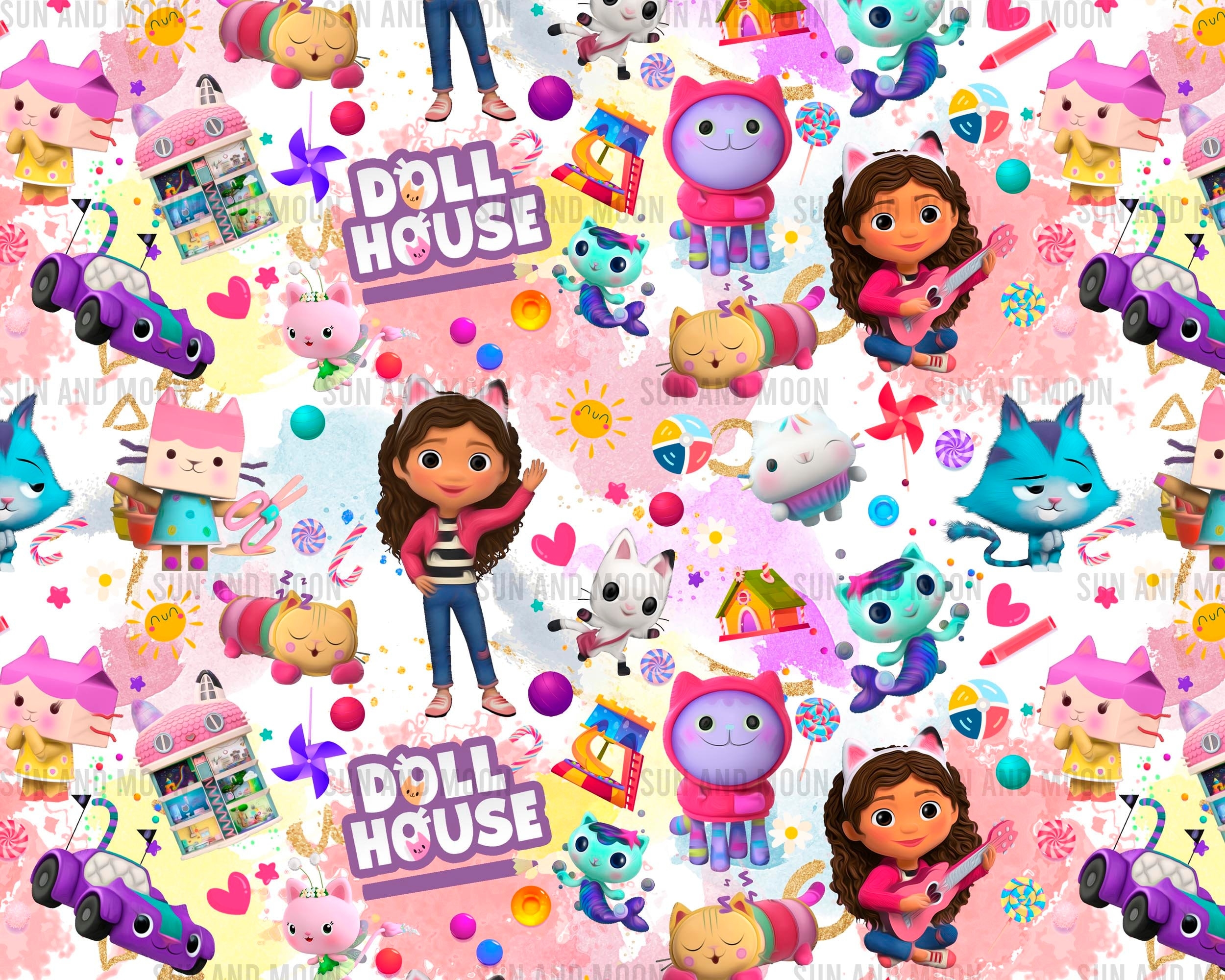 2500x2000 Gabby Dollhouse Seamless, Desktop