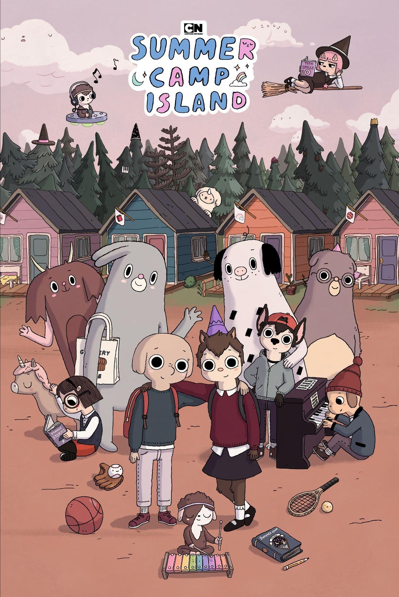 1280x1920 cartoon → 『 summer camp island 』 in 2019, Phone