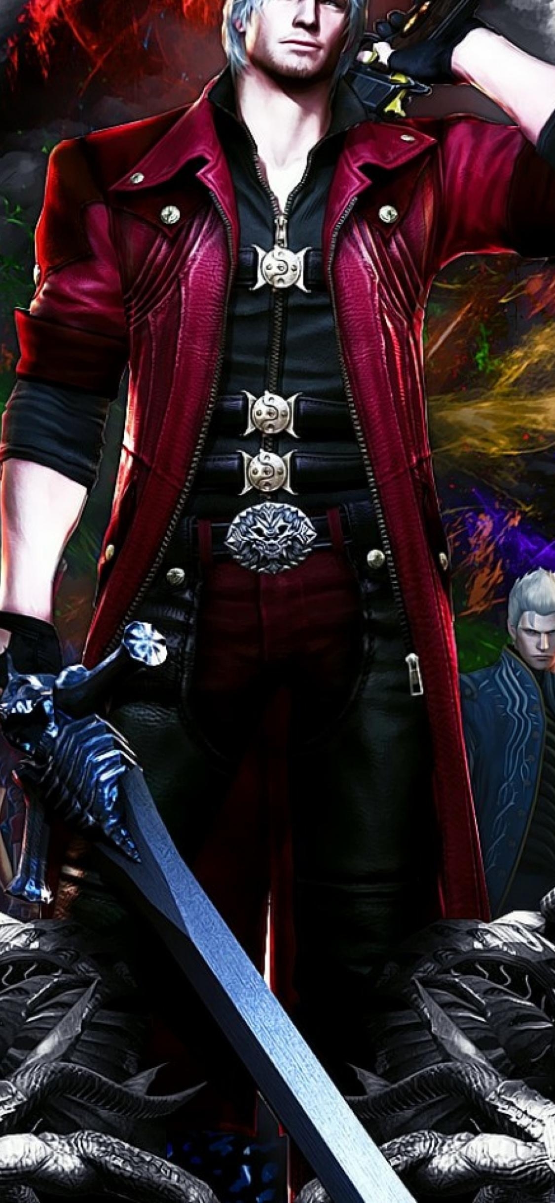 1130x2440 Devil May Cry, Nero, Vergil, Fictional Character, Devil, Phone