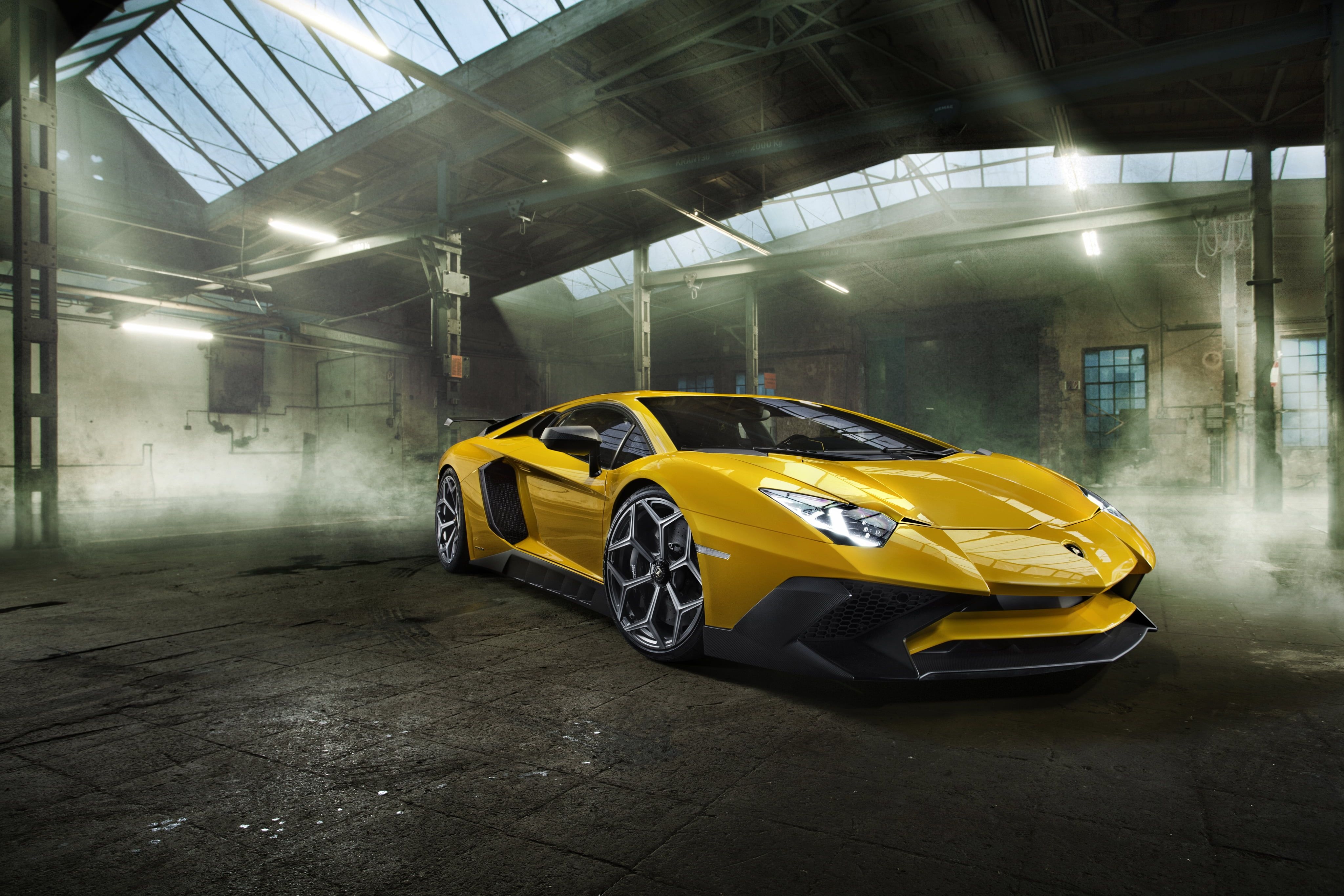 4100x2740 Yellow Lamborghini muscle car HD wallpaper, Desktop