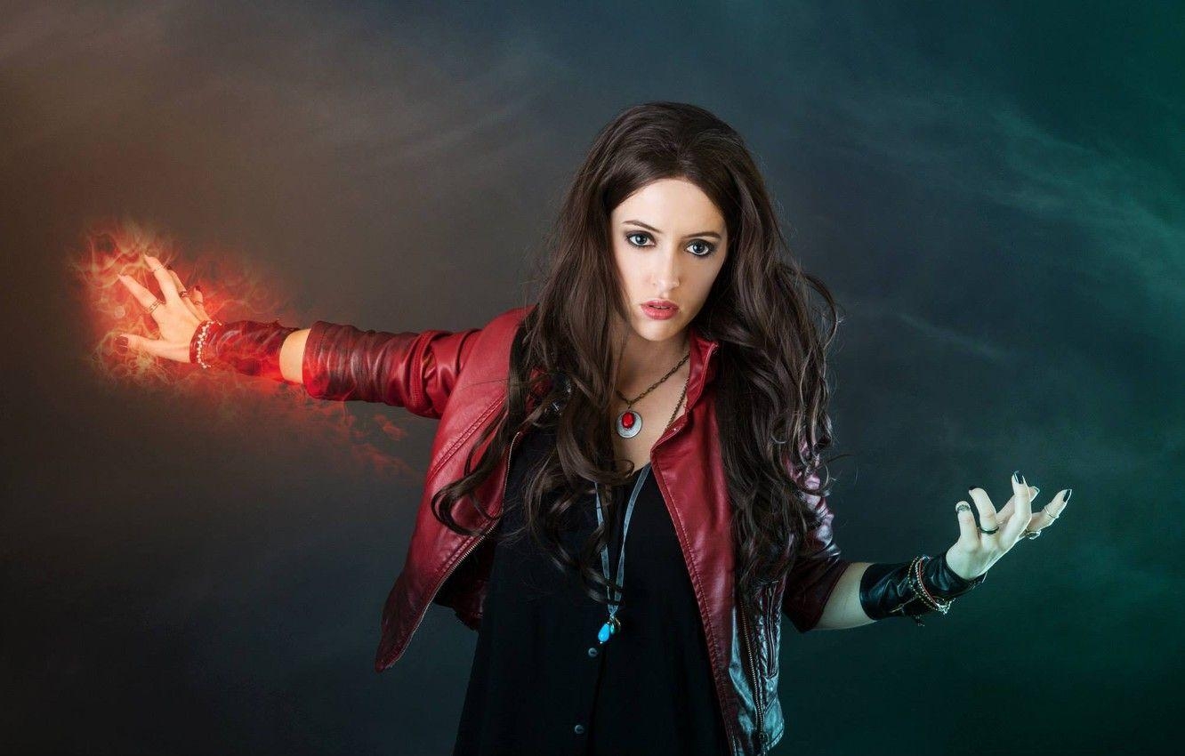 1340x850 Wallpaper Marvel, The Avengers, Avengers, Cosplay, Scarlet Witch, Desktop