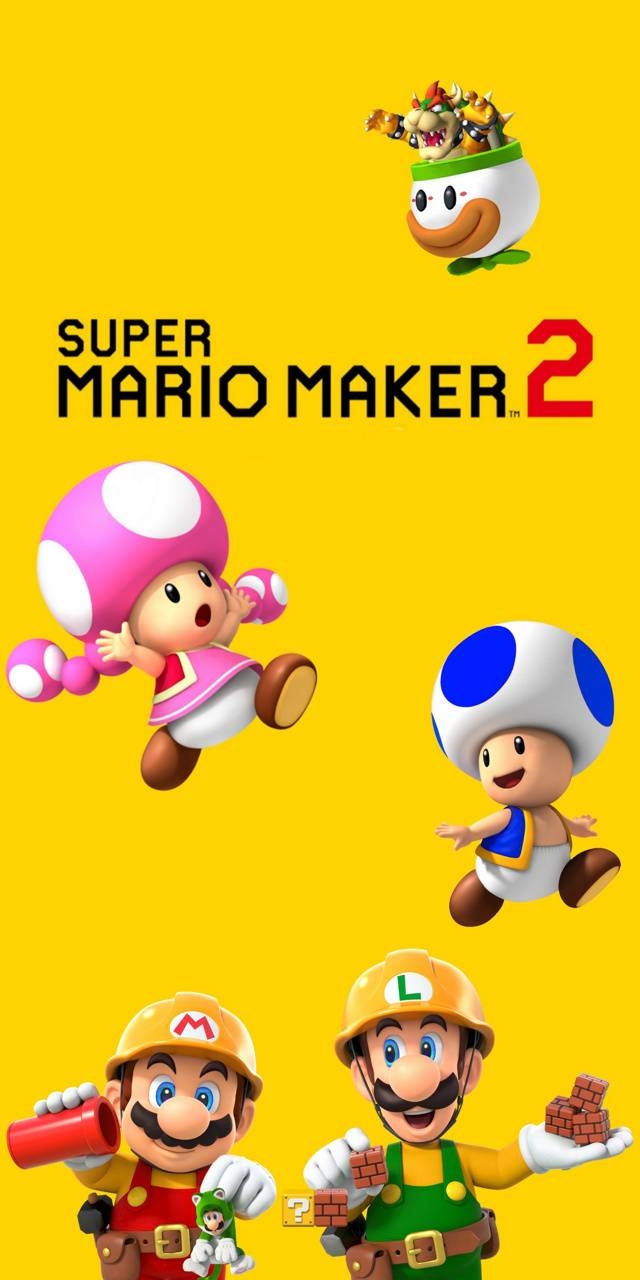 640x1280 SUPER MARIO MAKER 2 wallpaper, Phone