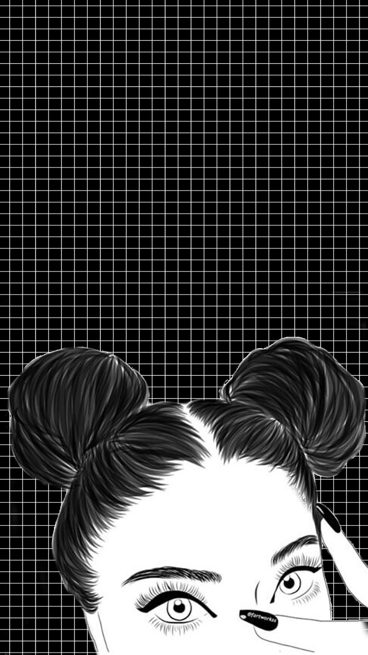 750x1340 Black and White Aesthetic Girl Wallpaper Free Black and White Aesthetic Girl Background, Phone