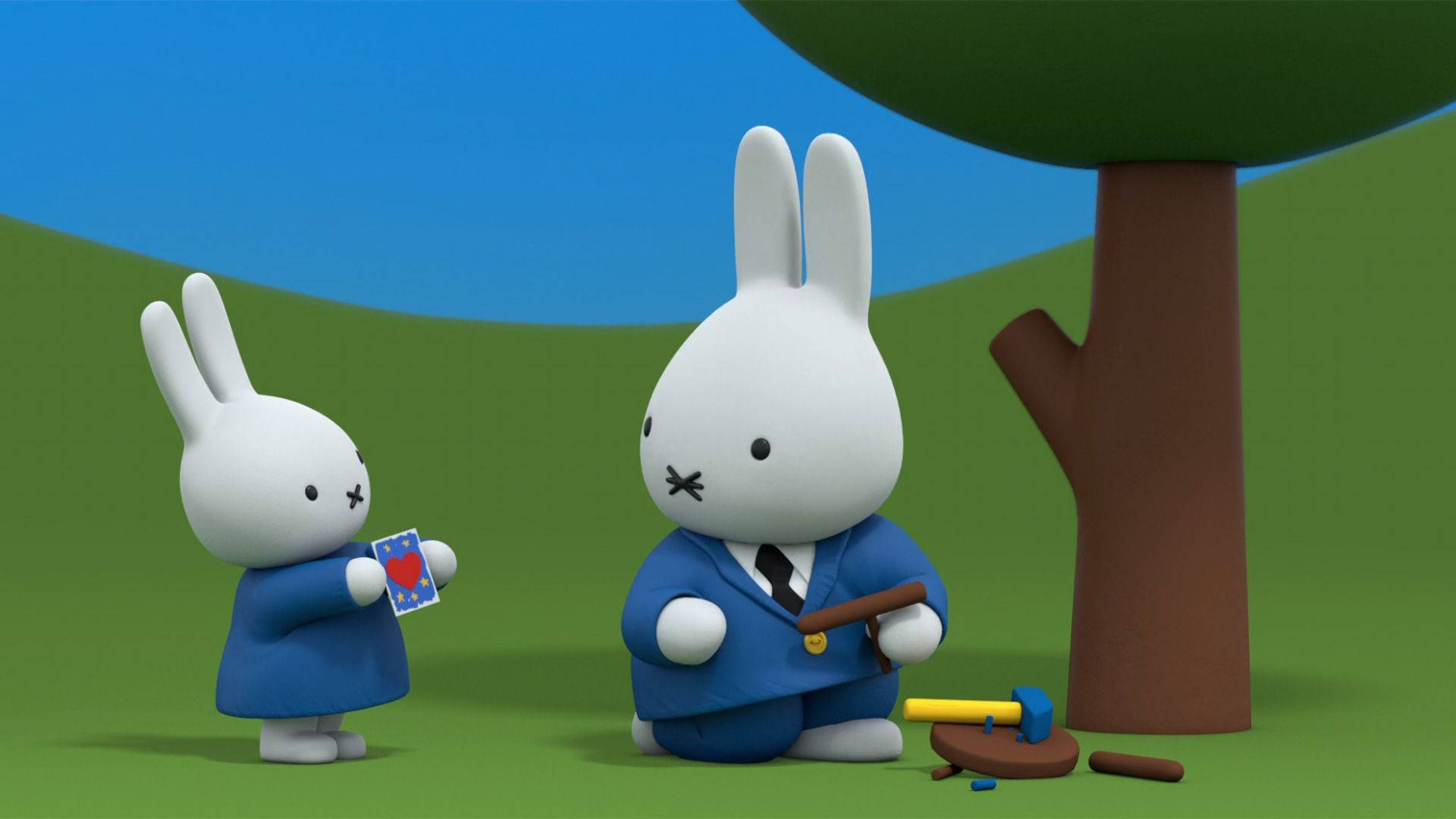 1920x1080 Download Miffy With Father Bunny, Desktop