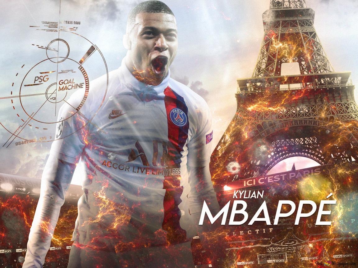 1160x870 Kylian Mbappé 2K wallpaper download, Desktop