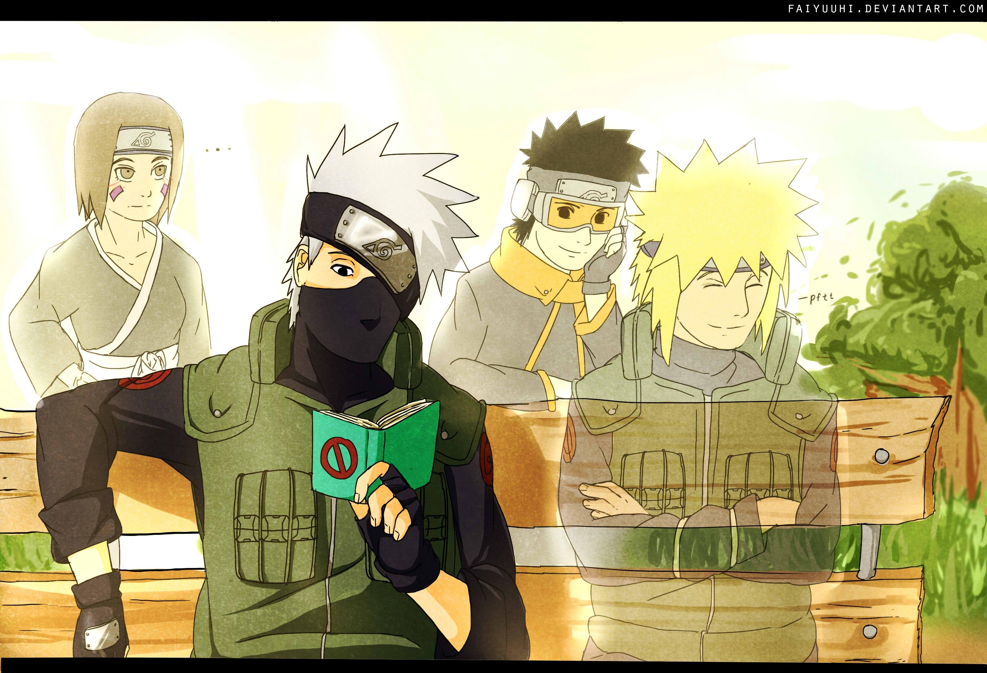 3300x2250 Kakashi Hatake, Rin, Obito and Minato Wallpaper, Desktop