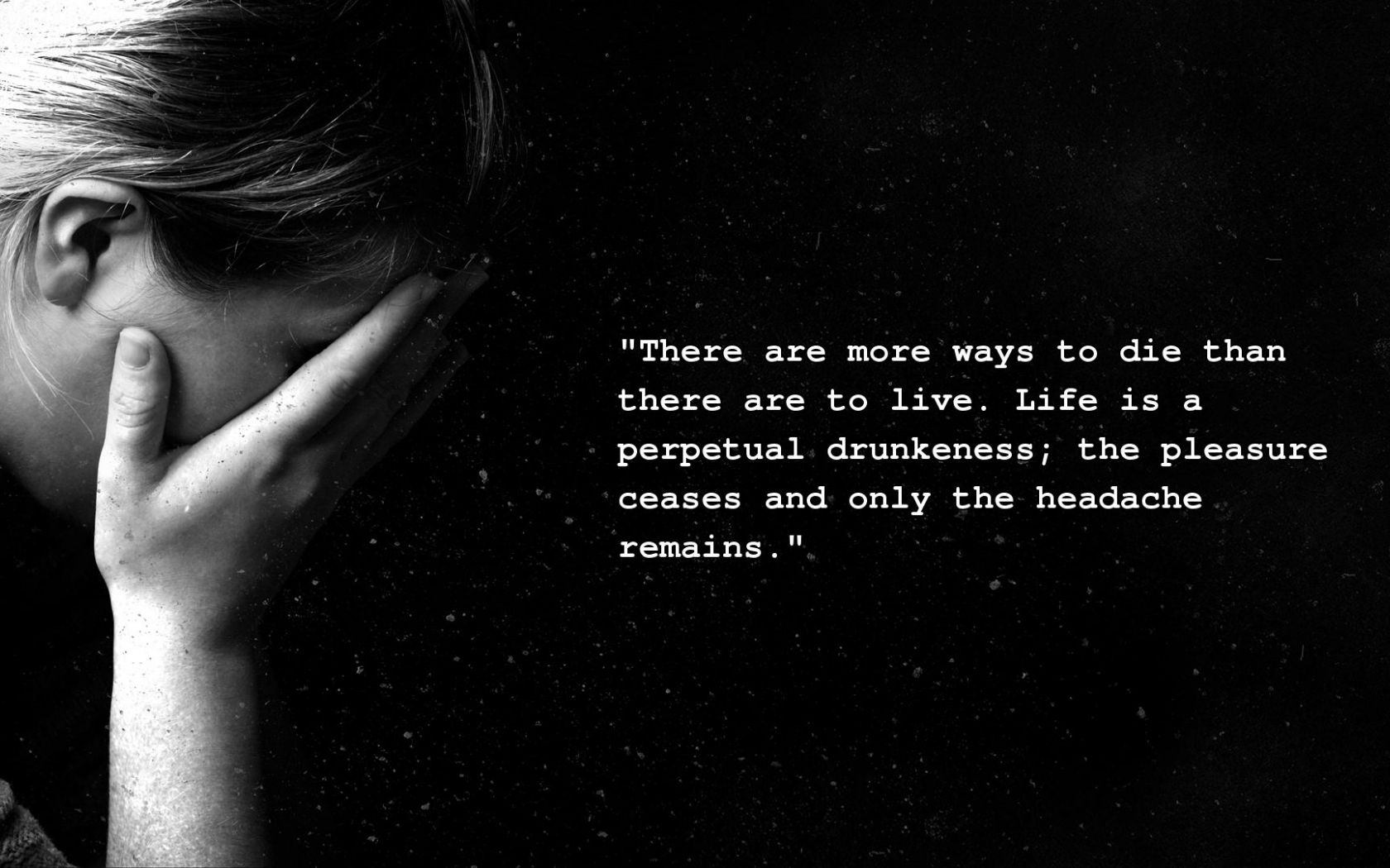 1680x1050 Free download Dark Depressing Quotes Wallpaper QuotesGram, Desktop