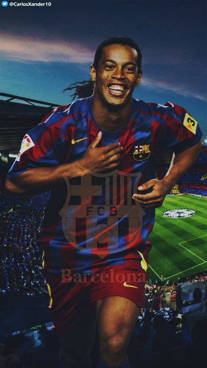 720x1280 Wallpaper Barcelona Ronaldinho, Phone