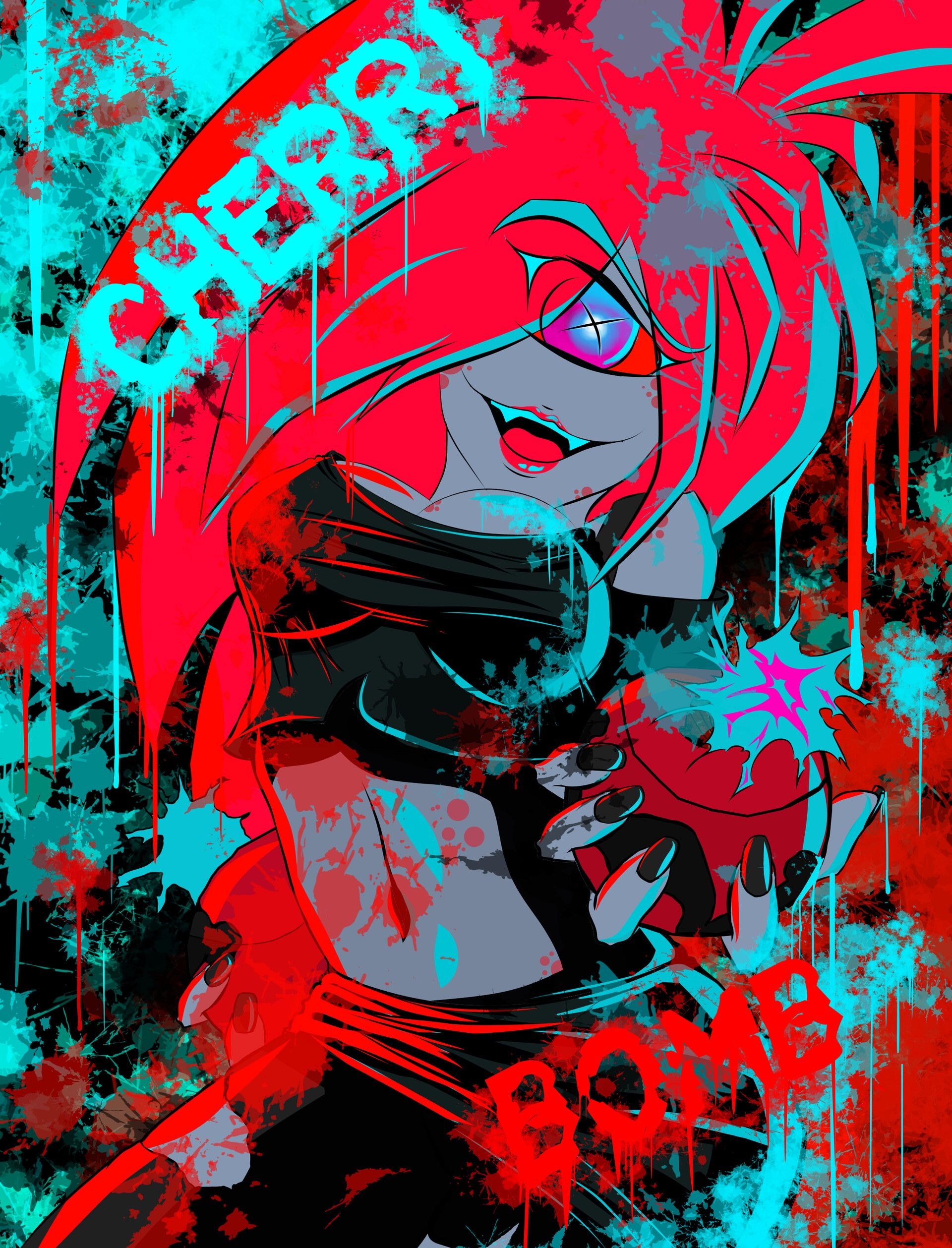 1920x2520 Cherri Bomb FanArt Hazbin Hotel, Adan Montiel, Phone