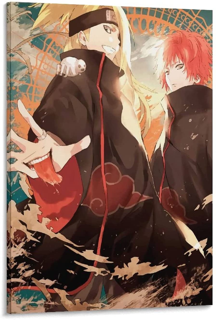 900x1330 XCBVS Anime Poster Naruto Anime Sasori Deidara Akatsuki Wallpaper Canvas Art Poster and Wall Art Picture Print Modern Family Bedroom Decor Posters 24x36inch(60x90cm): Posters & Prints, Phone