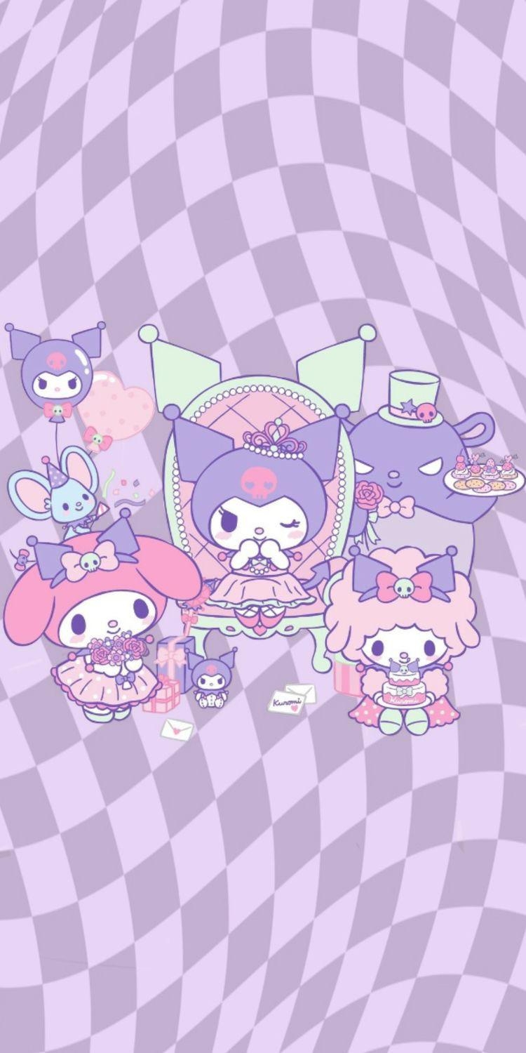 750x1500 Cute Kuromi Wallpaper, Phone