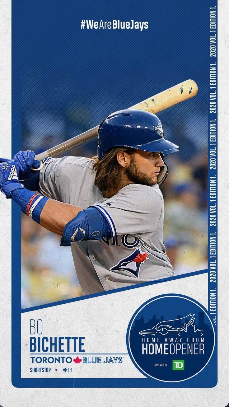 740x1310 Bo Bichette Wallpaper Discover more Baseball, Blue Jays, Bo Bichette, Jays, Major League Baseball wallpaper.. Sports picture, Blue jays, Baseball wallpaper, Phone