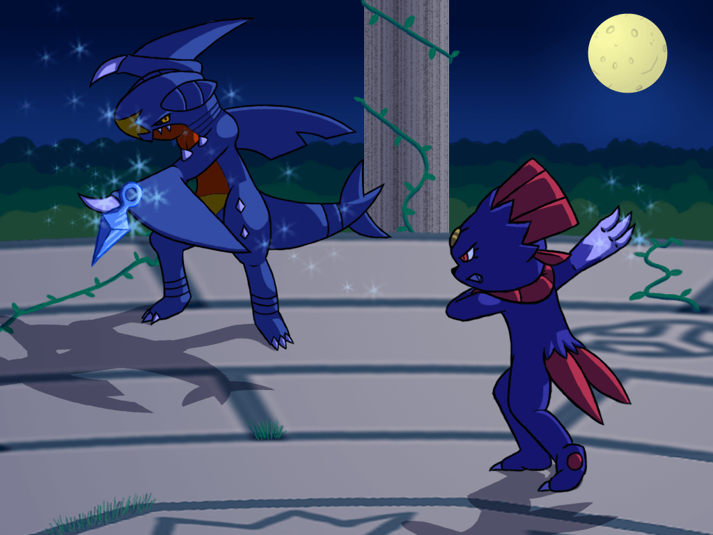 1030x770 Ryu Kage's Dream Dimension: Pokemon: Garchomp Vs Weavile, Desktop