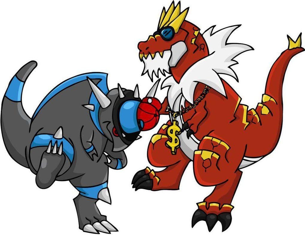 1020x790 Rampardos and Tyrantrum, Desktop