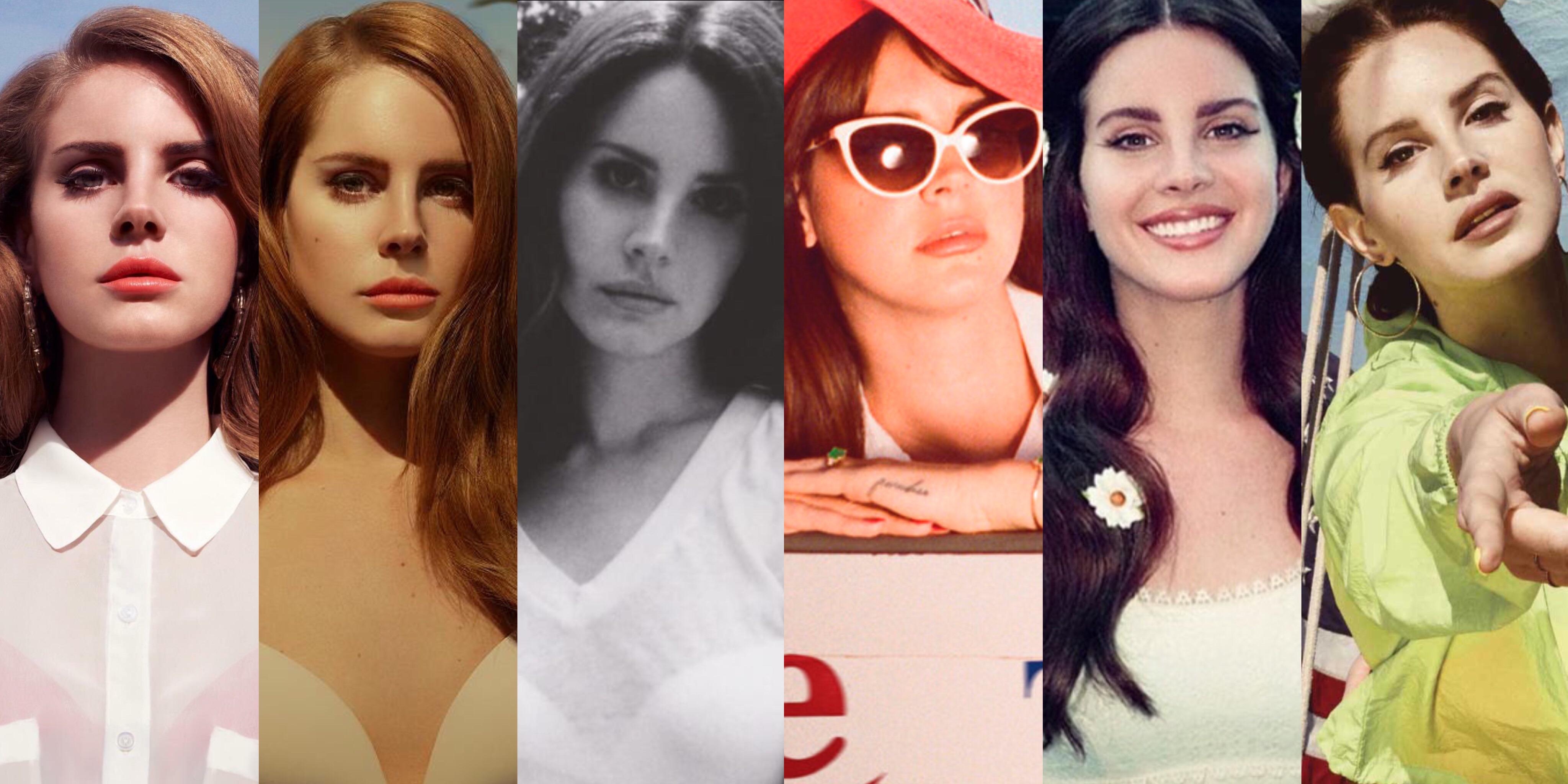 4100x2050 Lana on her album covers, Dual Screen