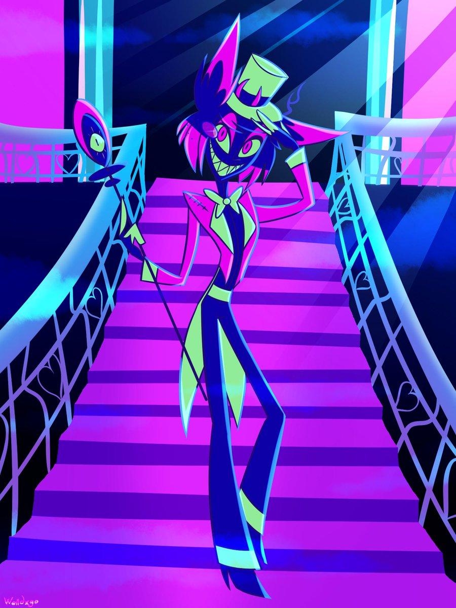 900x1200 Aʟastѳʀ's tweet - {{ Neon vibes. #Alastor #HazbinHotel #wendxgo, Phone