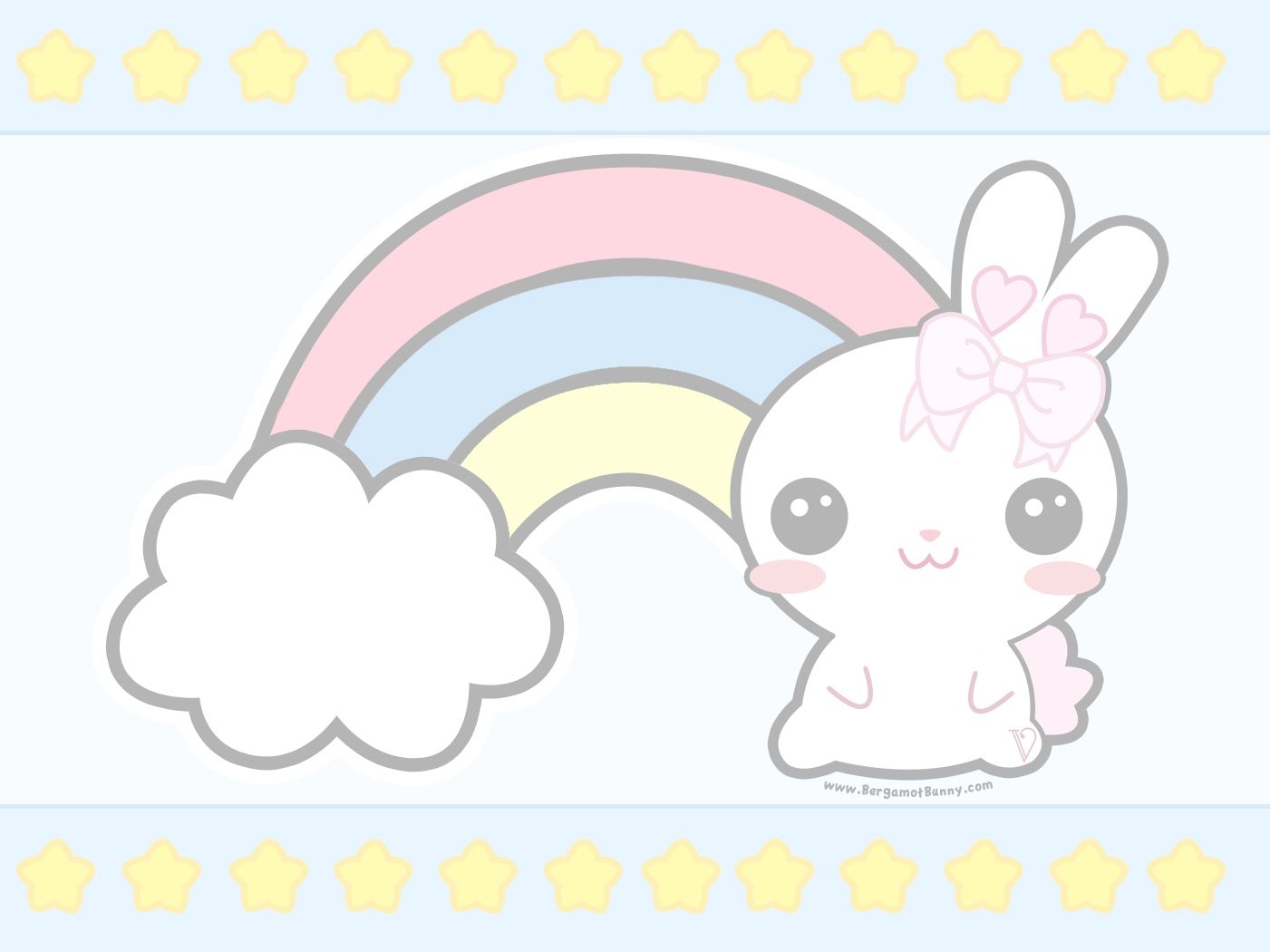 1410x1050 Kawaii Bunny Wallpaper, Desktop