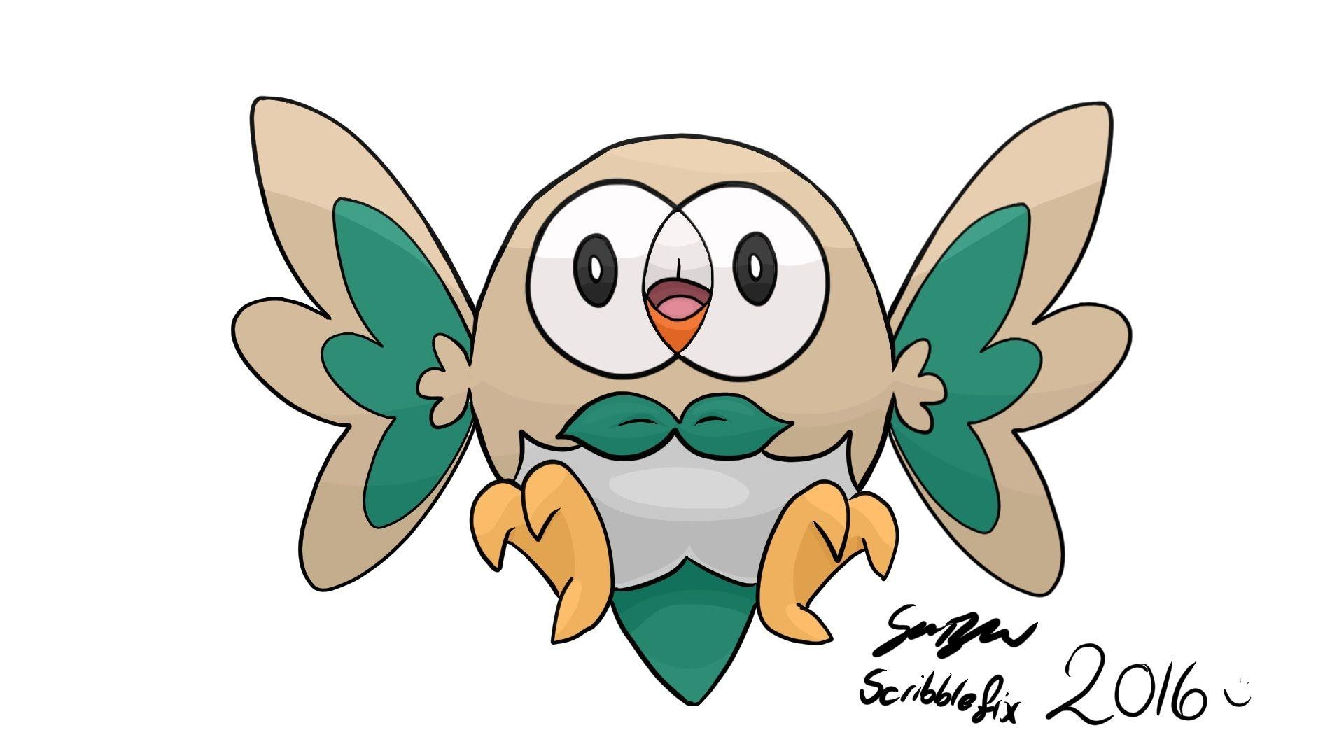 1920x1080 Pokemon Sun & Moon Starter Rowlett, Desktop