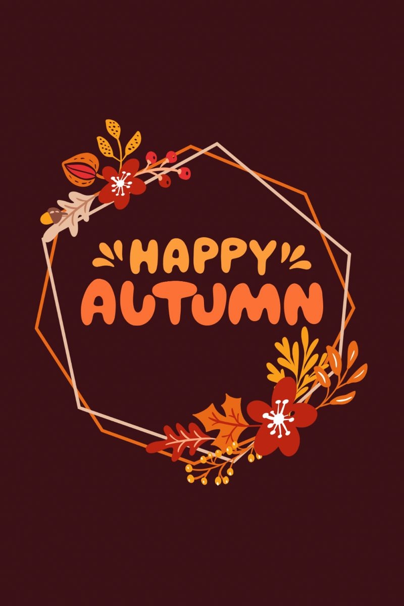 800x1200 Happy Autumn Cute Phone Wallpaper, Phone