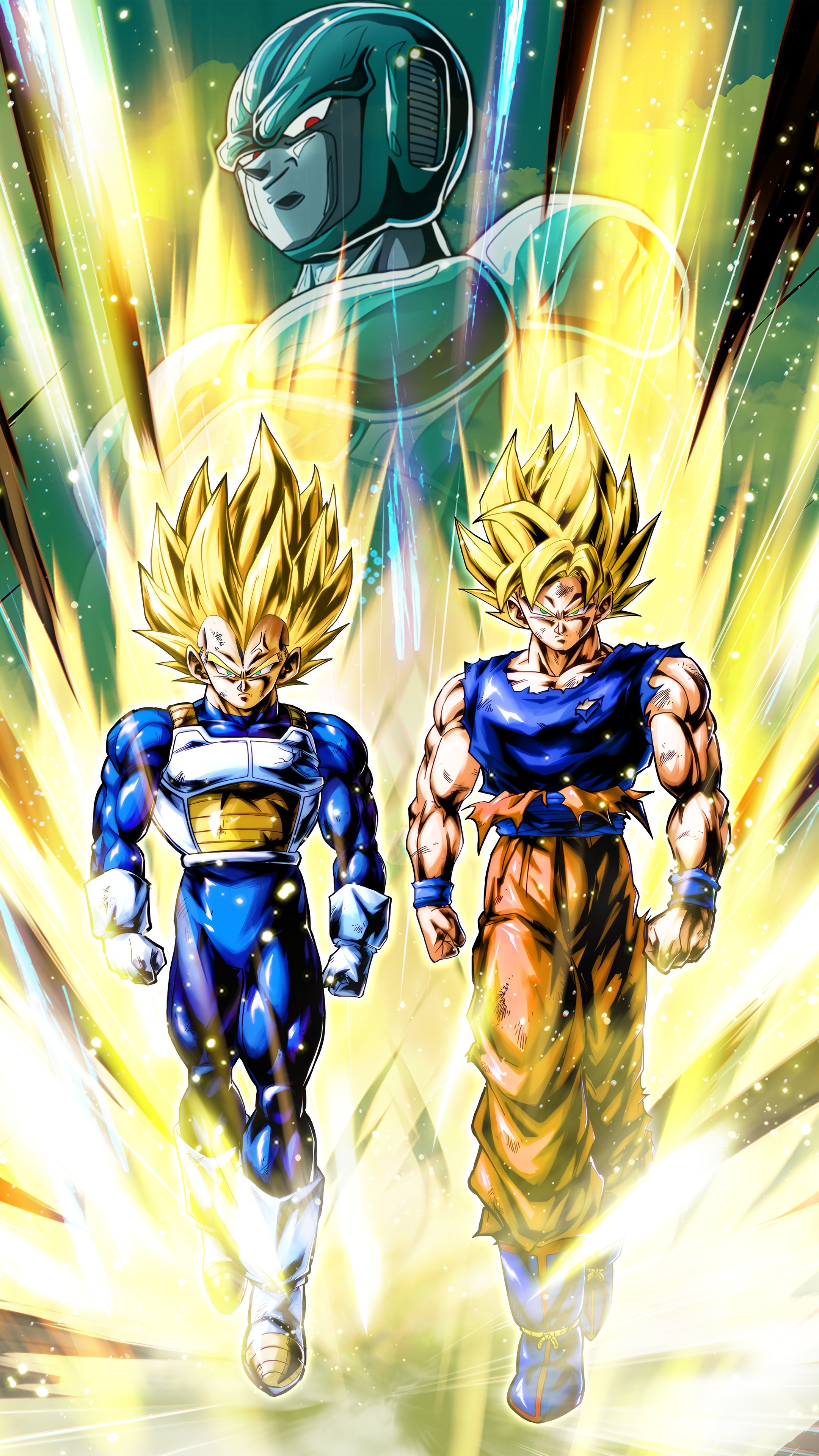 2160x3840 Super Saiyan Goku & Vegeta (Tag) 4K Art, Phone