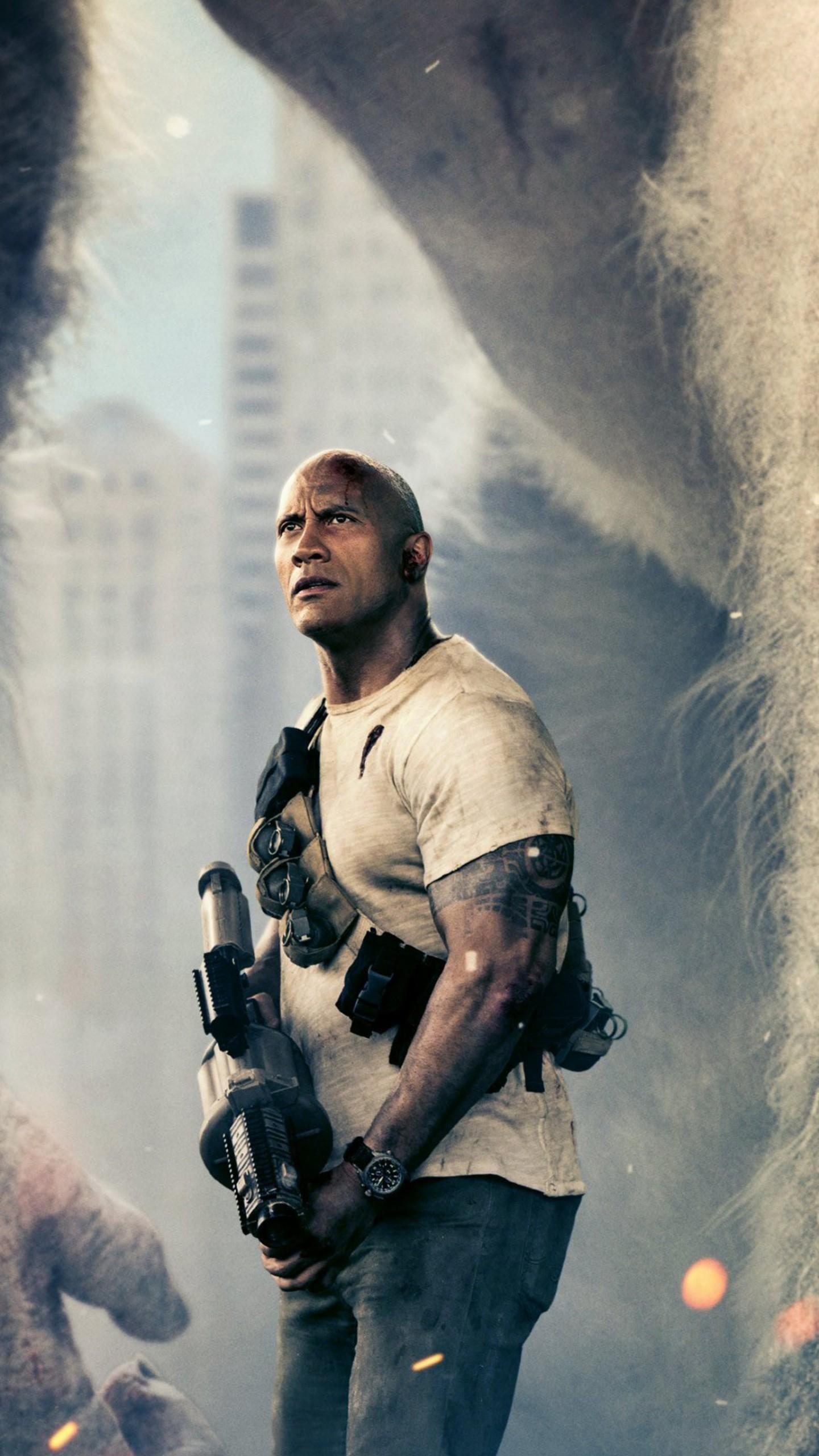 1440x2560 Wallpaper Rampage, Dwayne Johnson, 4k, Movies, Phone