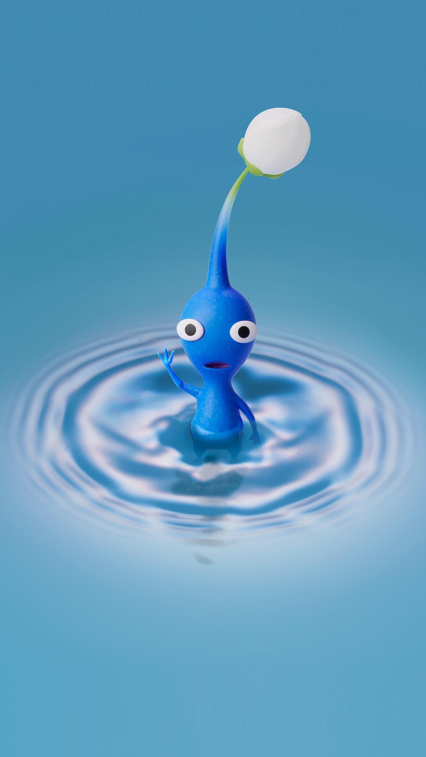 1440x2560 Blue Pikmin Wallpaper from My Nintendo, Phone