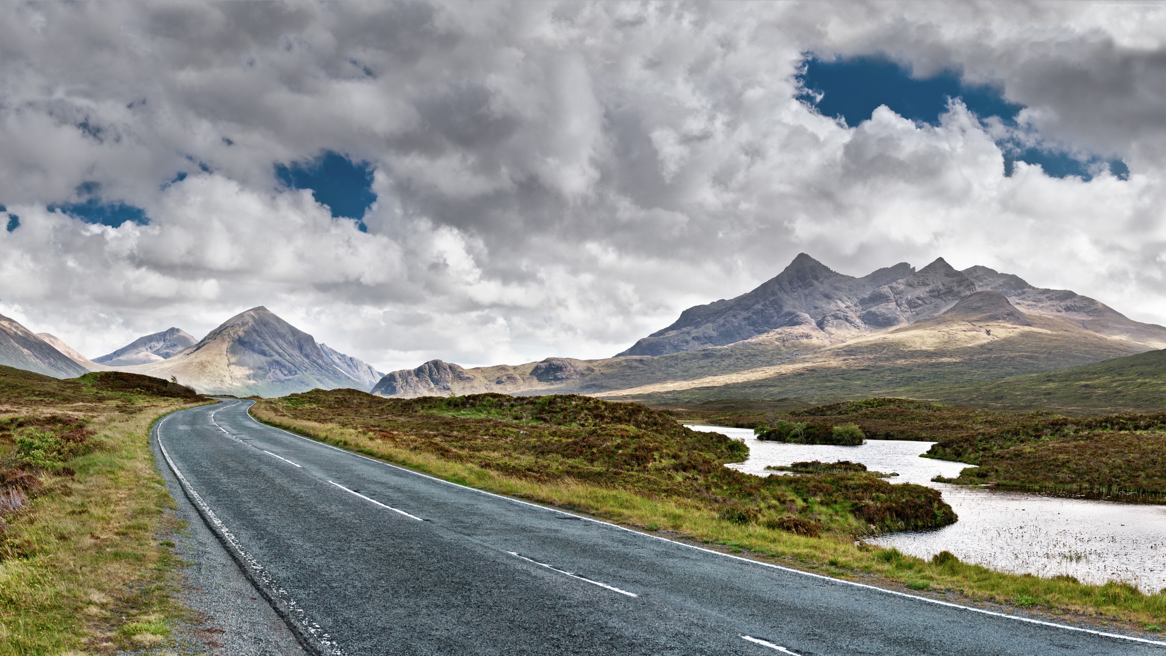 3840x2160 Wallpaper Isle of Skye, Scotland, Europe, road, mountain, travel, 8k, Desktop