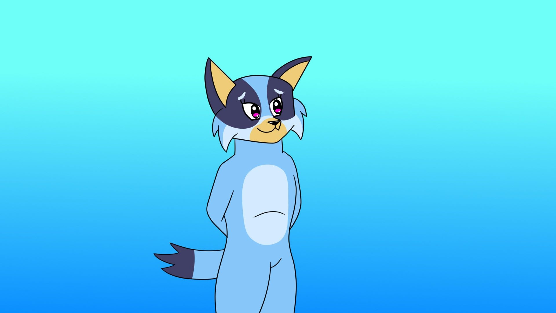 1920x1080 Cute Bluey by Andrew_Wolf - Fur Affinity [dot] net, Desktop