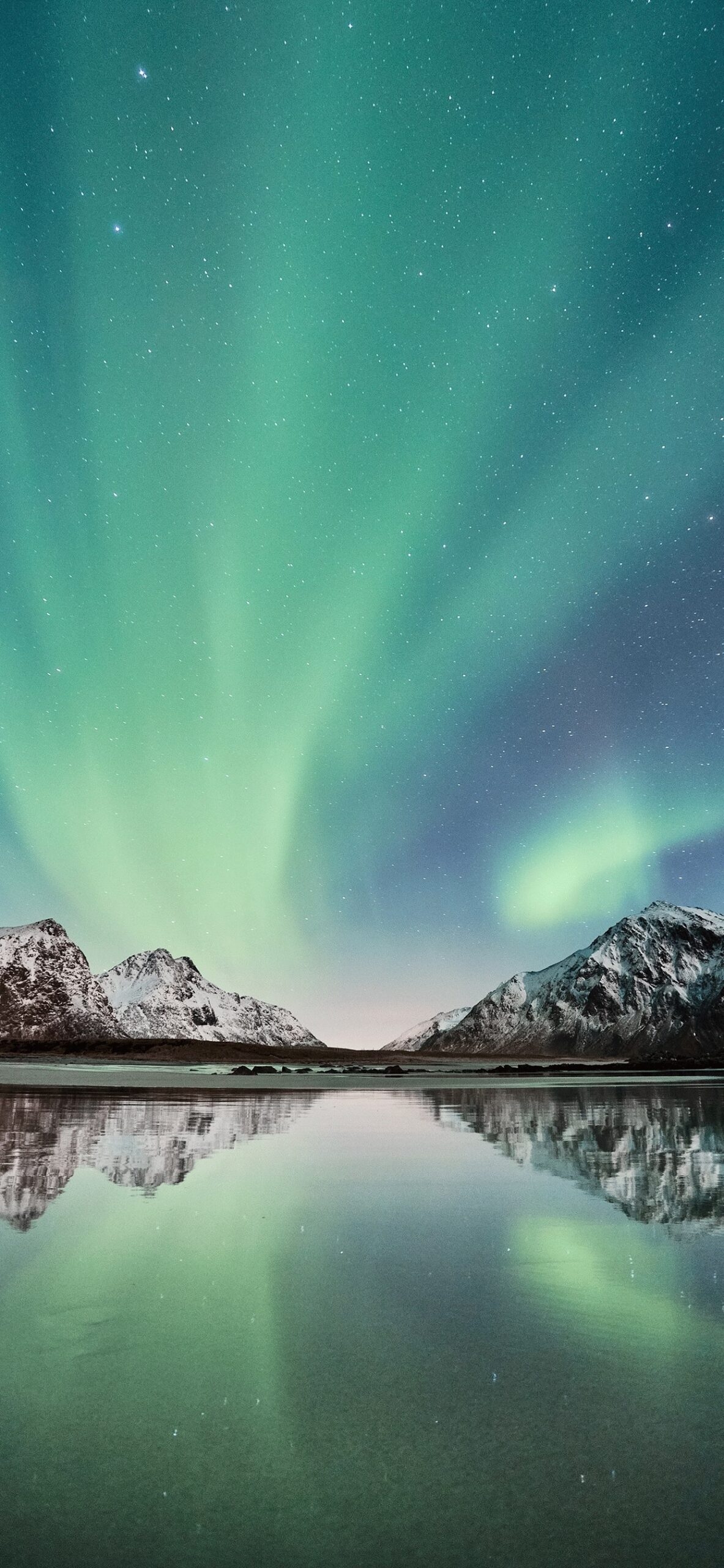 1190x2560 Aurora borealis Wallpaper art: Free HD Download, Phone