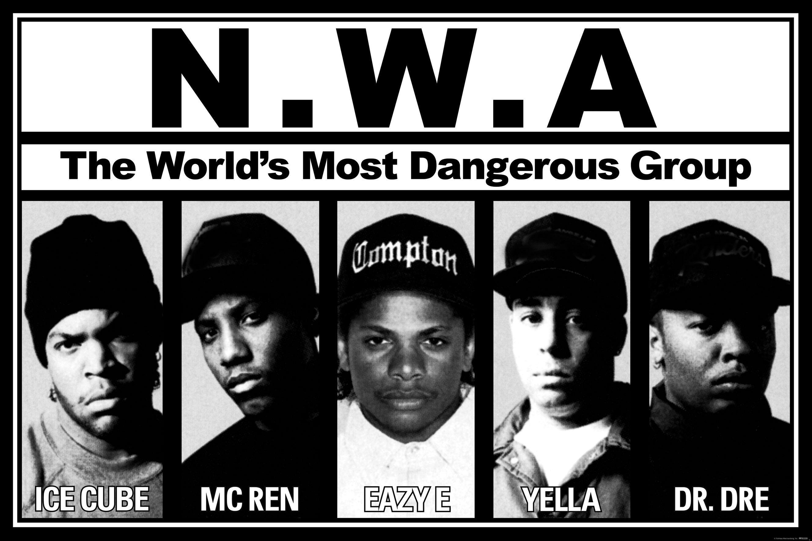 2660x1780 N_W_A_ BW Ice Cube Mc Ren Eazy E Yella Dr Dre Hip Hop Rap, Desktop