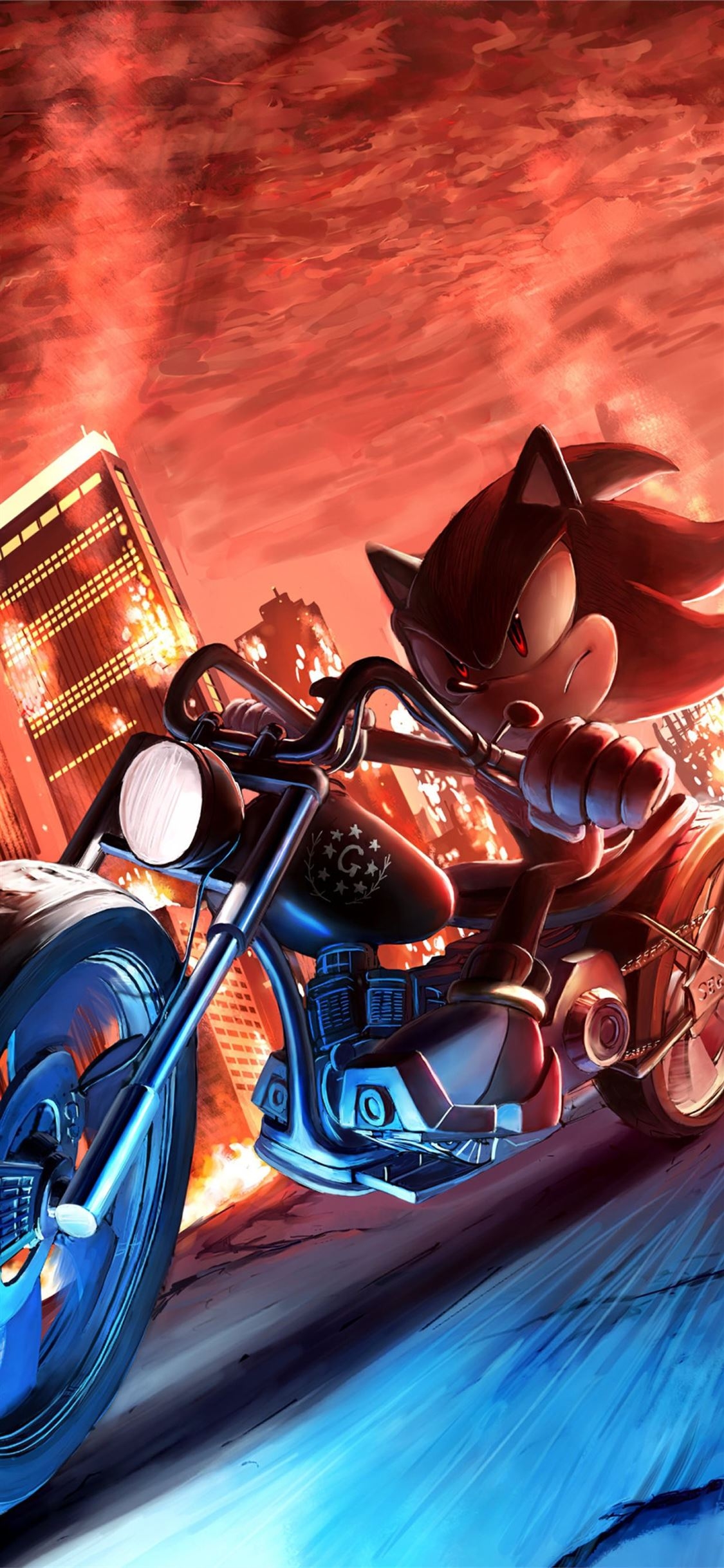 1130x2440 sonic shadow the hedgehog 4k iPhone 11, Phone