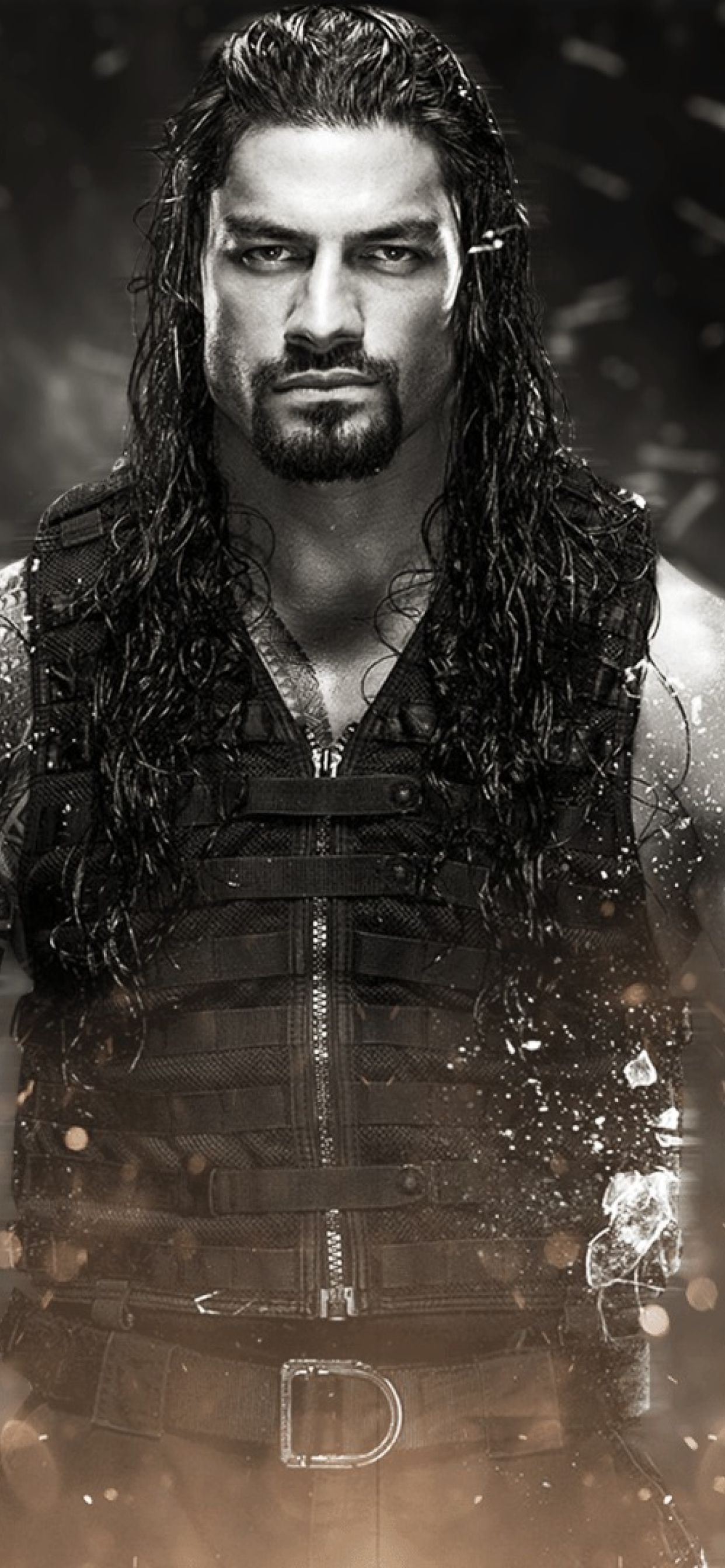 1250x2690 Roman Reigns Monochrome iPhone XS MAX Wallpaper, HD, Phone