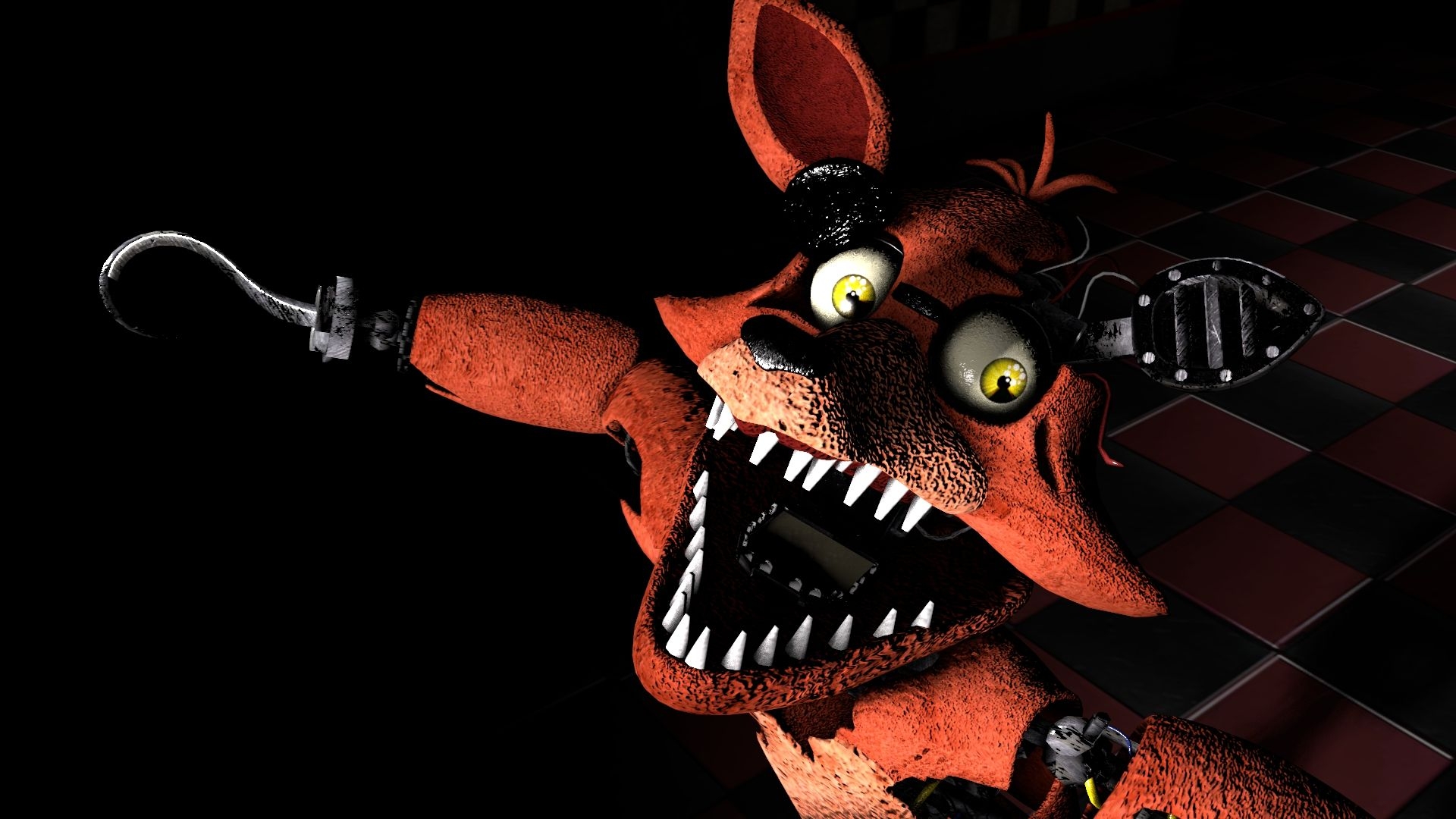 1920x1080 Withered Foxy and Nightmare Foxy SFM reference image, Desktop