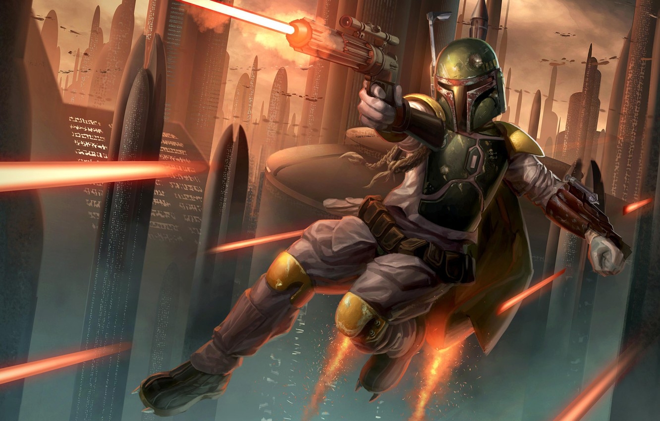 1340x850 Wallpaper star wars, Boba Fett, boba fett, bounty hunter, the bounty hunter, Mandalorian, Mandalorian image for desktop, section фантастика, Desktop