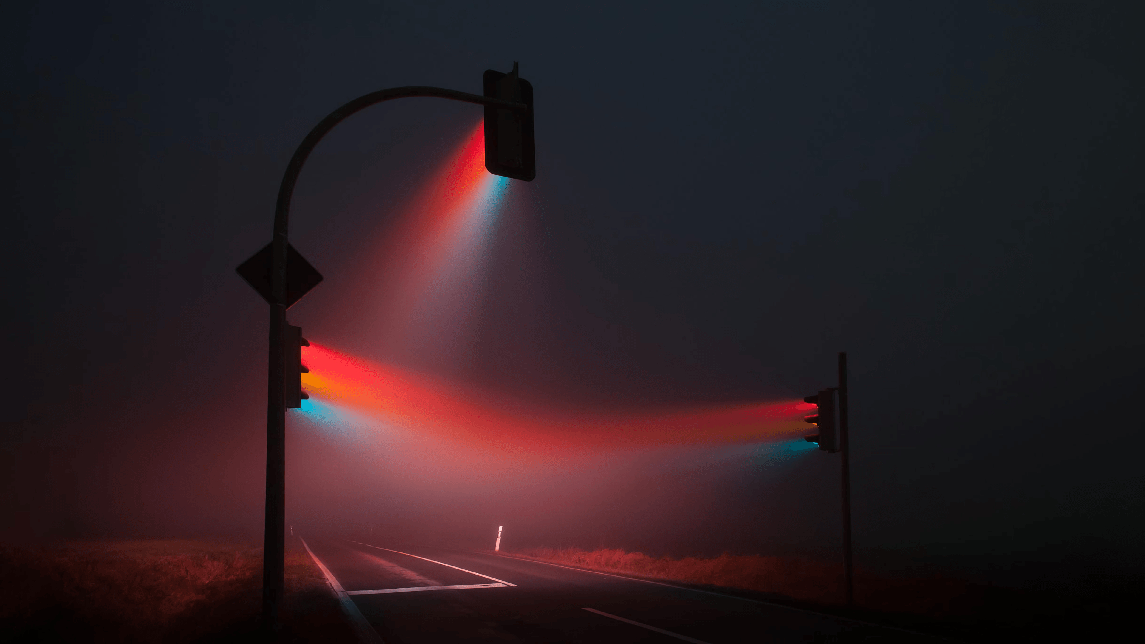 3840x2160 Long exposure street lights [], Desktop