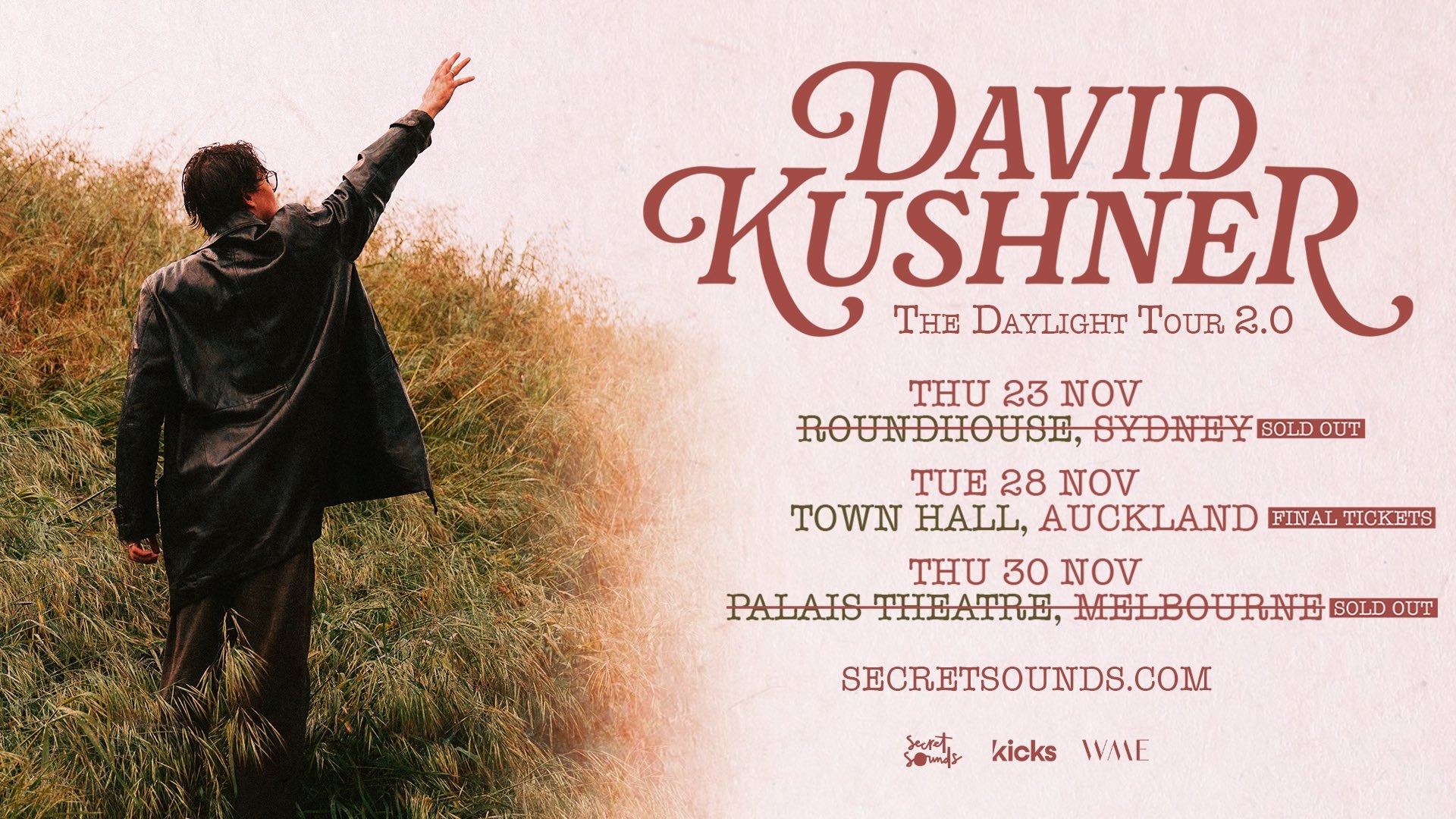 1920x1080 David Kushner heard Sydney and Melbourne sold out. Tix still avail in Auckland. LINK HERE, Desktop