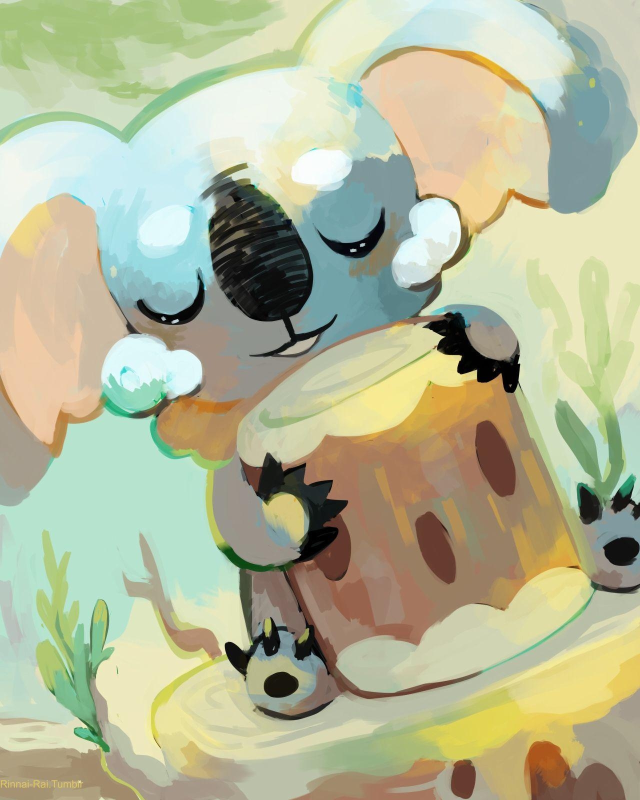 1280x1600 Cute Komala! (Artist: Rinnai Rai / Pixiv Id 15420542). Pkmn. GAME, Phone