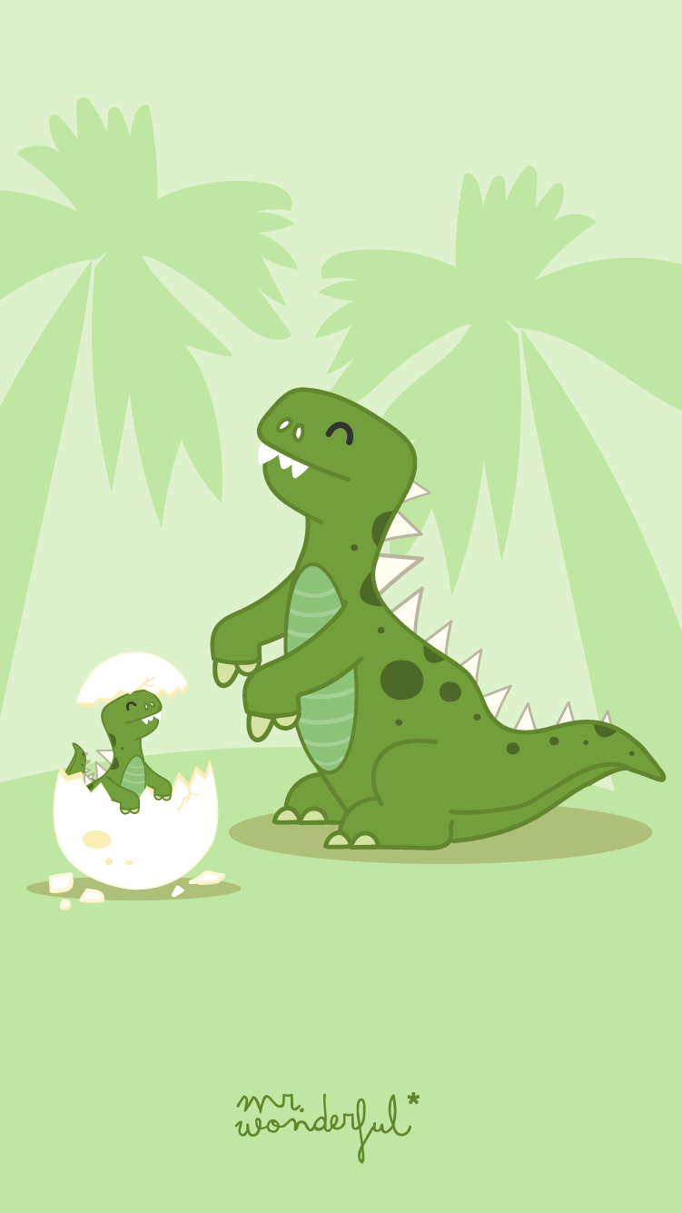 760x1340 To Be A Mother Cute Dinosaur Wallpaper, Phone