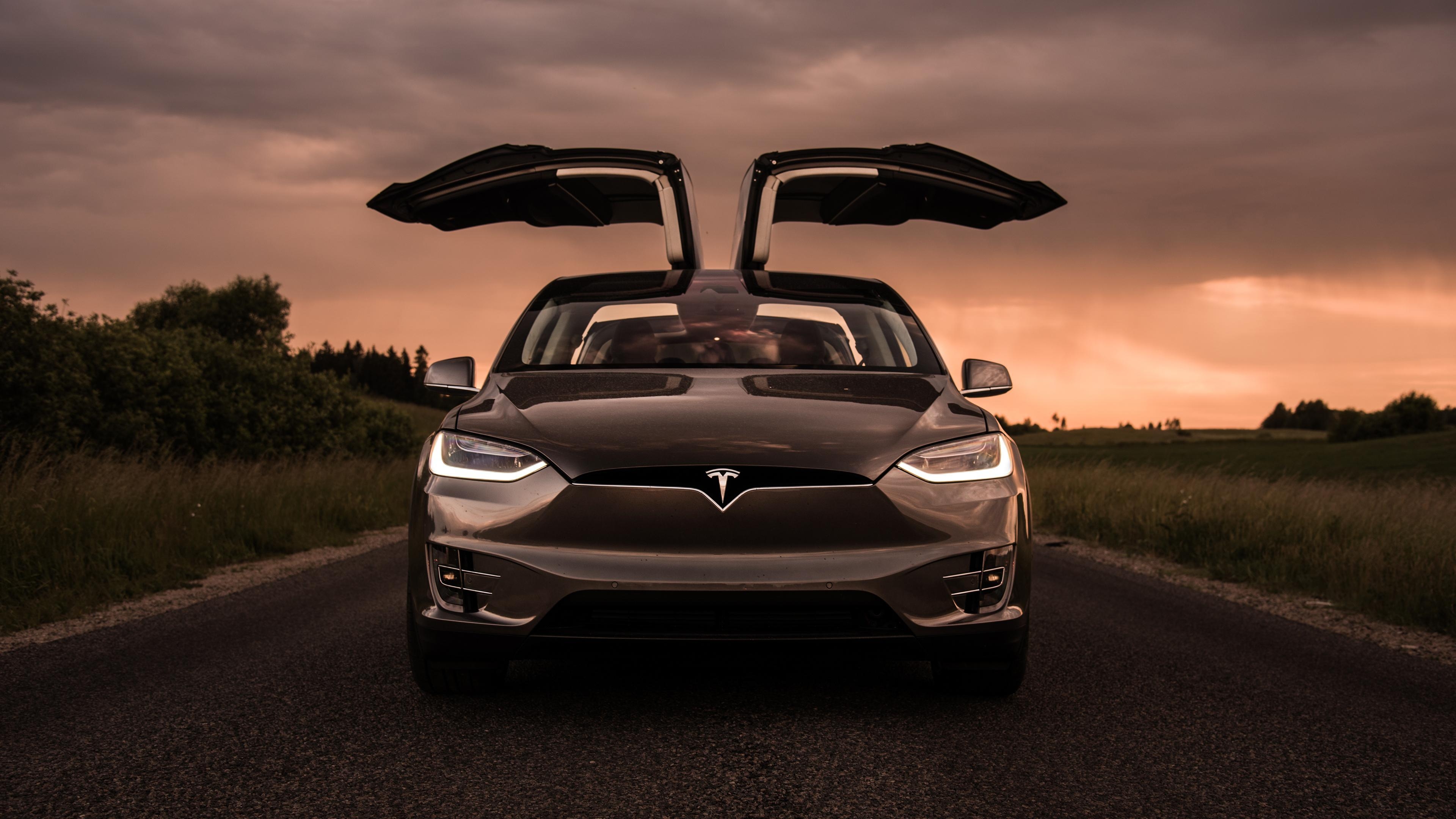 3840x2160 Wallpaper 4k Tesla Model X Front 4k 4k Wallpaper, Behance, Desktop