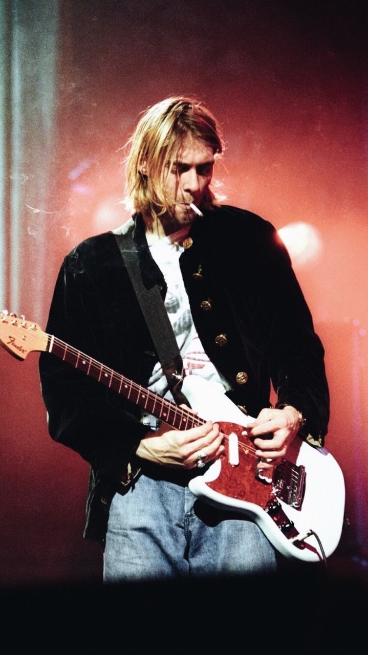 720x1280 Kurt Cobain Playing Fender Wallpaper & Background, Phone