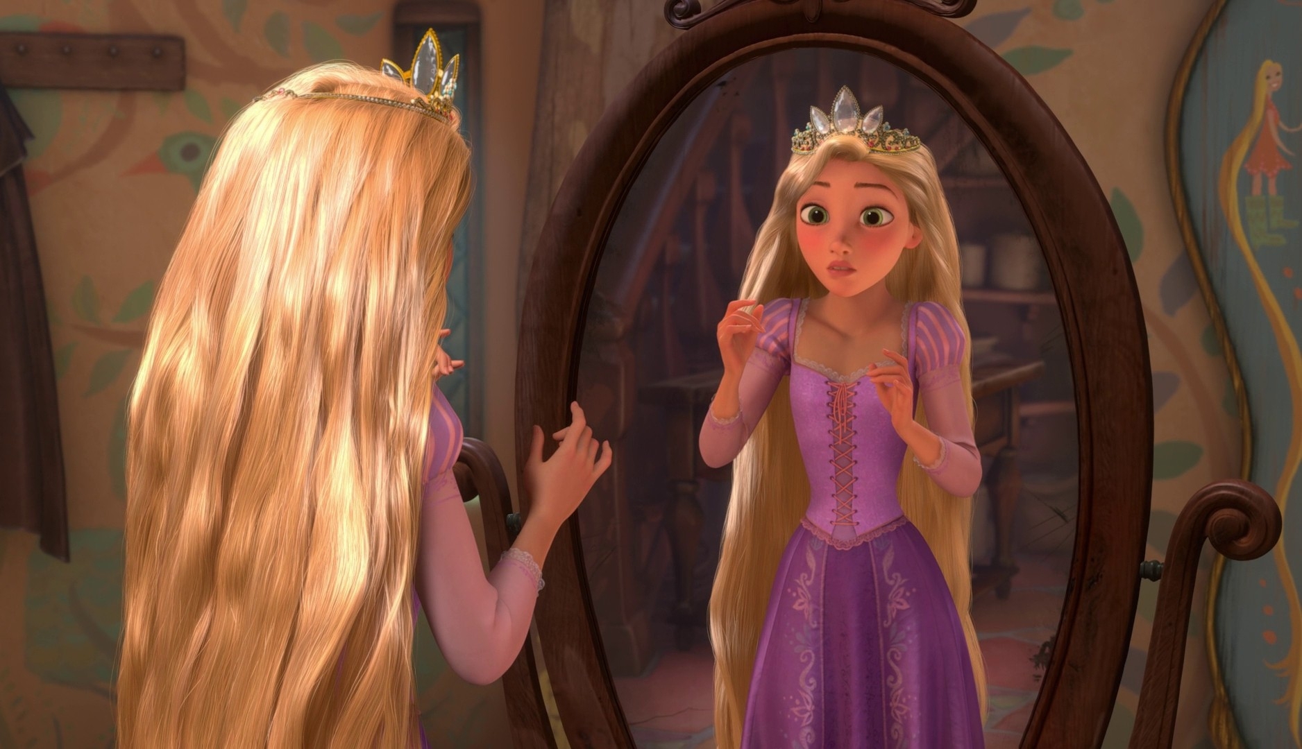 1880x1080 mandy moore disney company mirror tangled rapunzel  wallpaper, Desktop