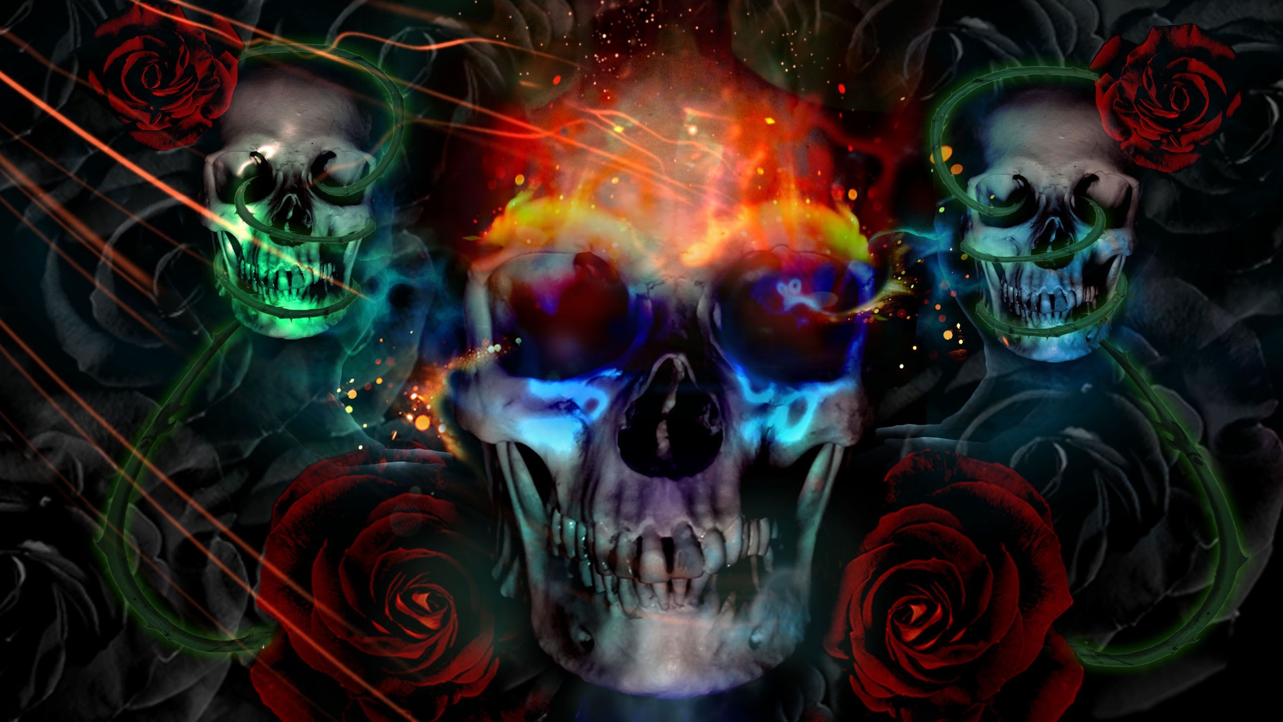 2560x1440 Skulls Desktop Background Wallpaper Skulls Desktop Background For Desktop HD Wallpaper, Desktop