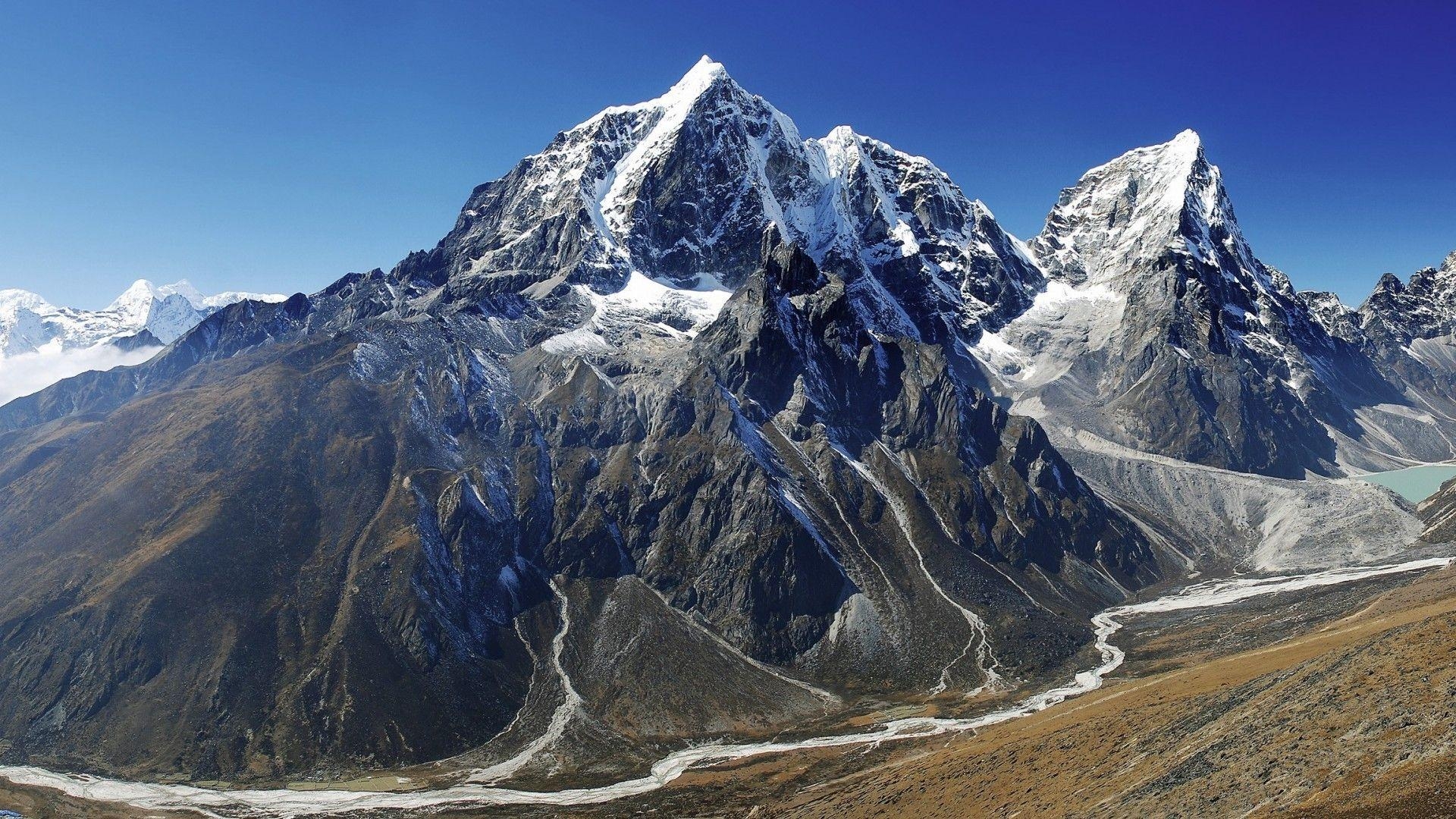 1920x1080 Mountains: Khumbu Outdoors River Valleys Valley Marvelous Himalaya, Desktop