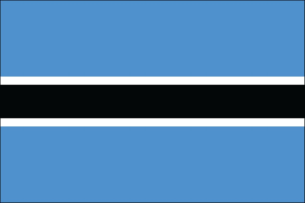 1200x800 Flag of Botswana, the Symbol of Water Source and Farming, Desktop