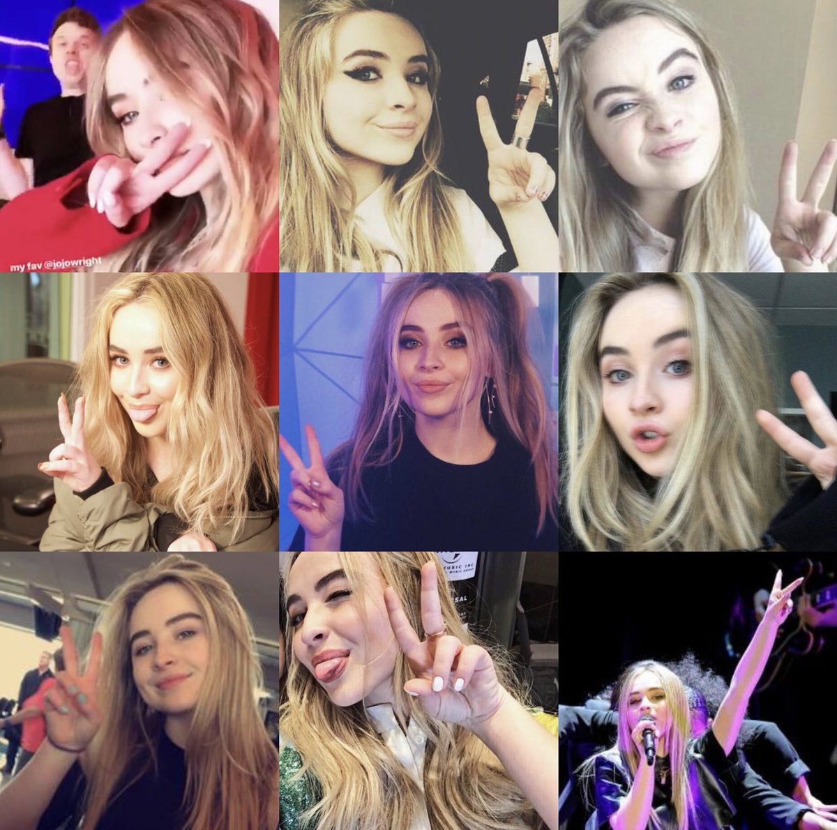 1200x1190 Sabrina Carpenter ar Twitter: now that i see it in collage form it really looks unhealthy, Desktop