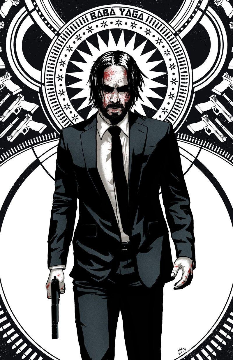 800x1240 John wick. Keanu reeves, Phone