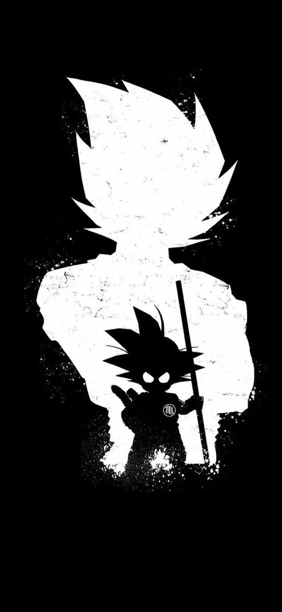 1130x2440 Goku Anime Dark Black 4k iPhone XS, iPhone iPhone X HD, Phone