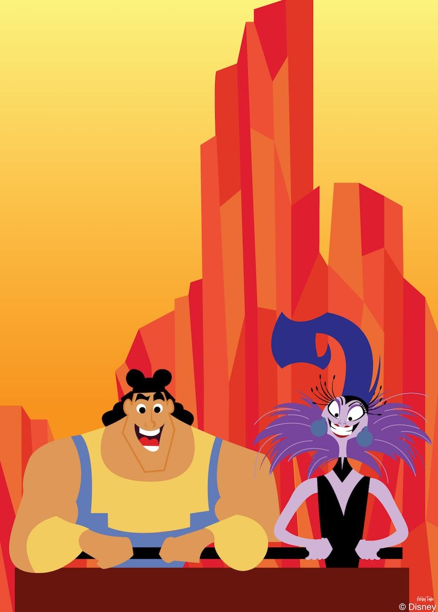 900x1260 Disney Doodle: Yzma & Kronk Take On Big Thunder Mountain, Phone